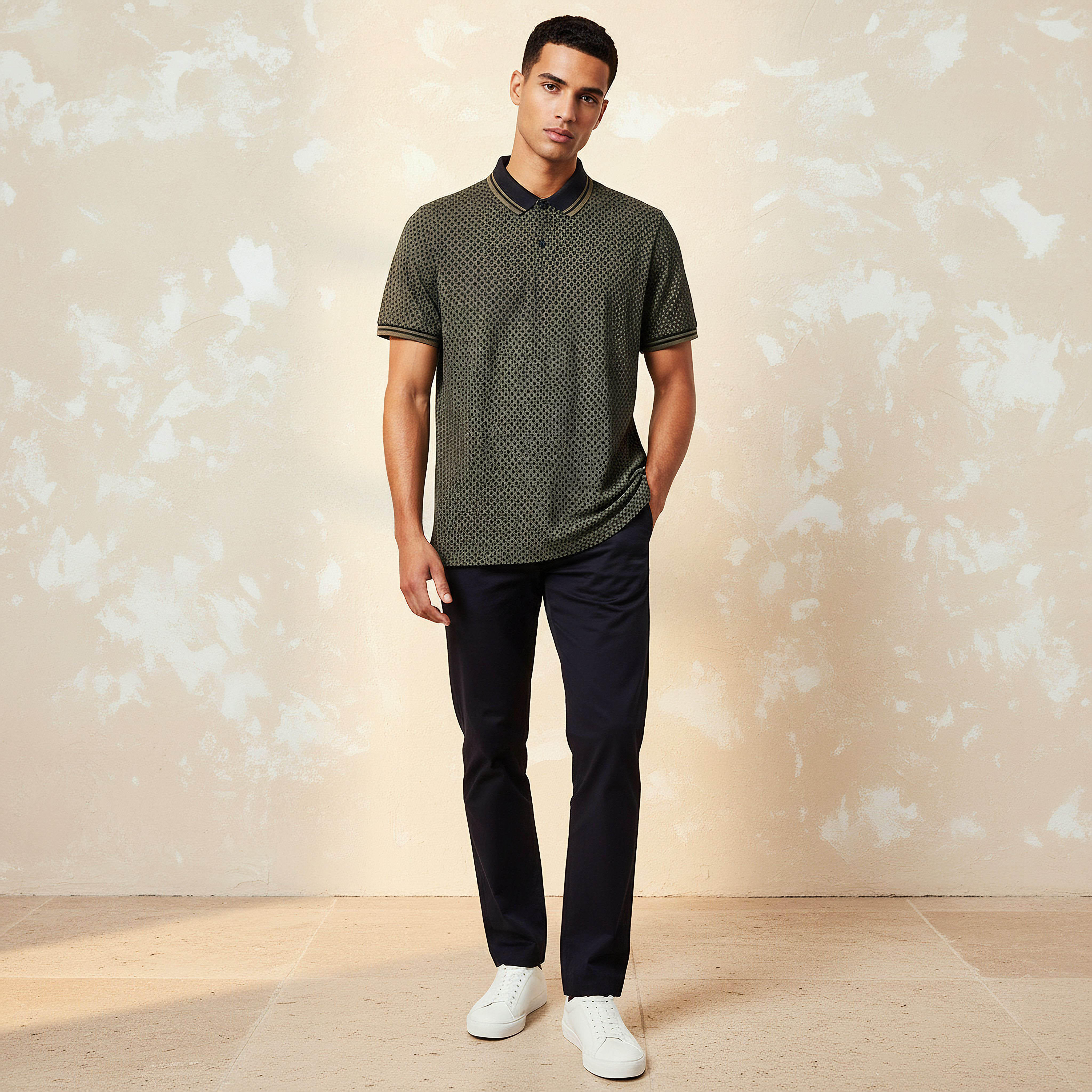Men Short Sleeves Textured Polo T-shirt-men-clothing-tshirtsandpolos-polos-image-3