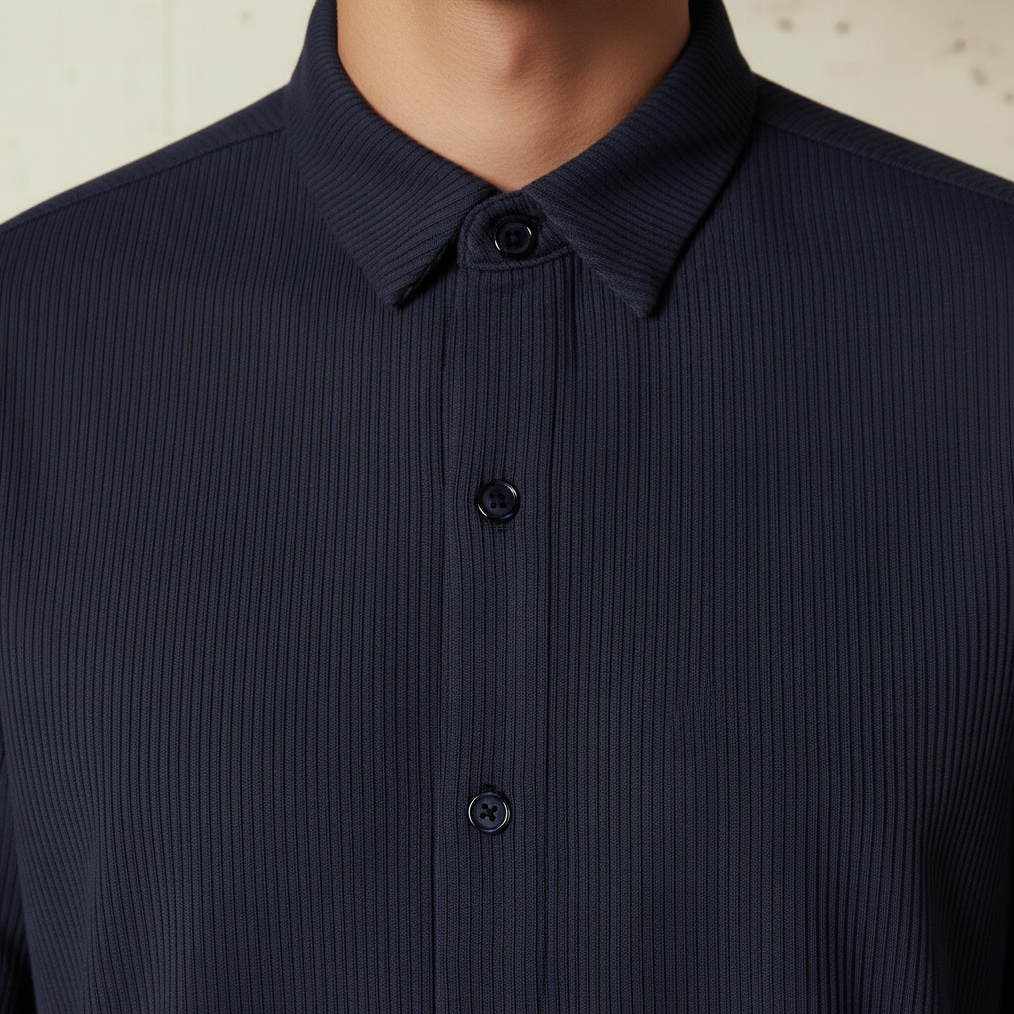 Men Collared Textured Short Sleeve Shirt-PROMO_SP_SA_2FOR99_110625-image-2