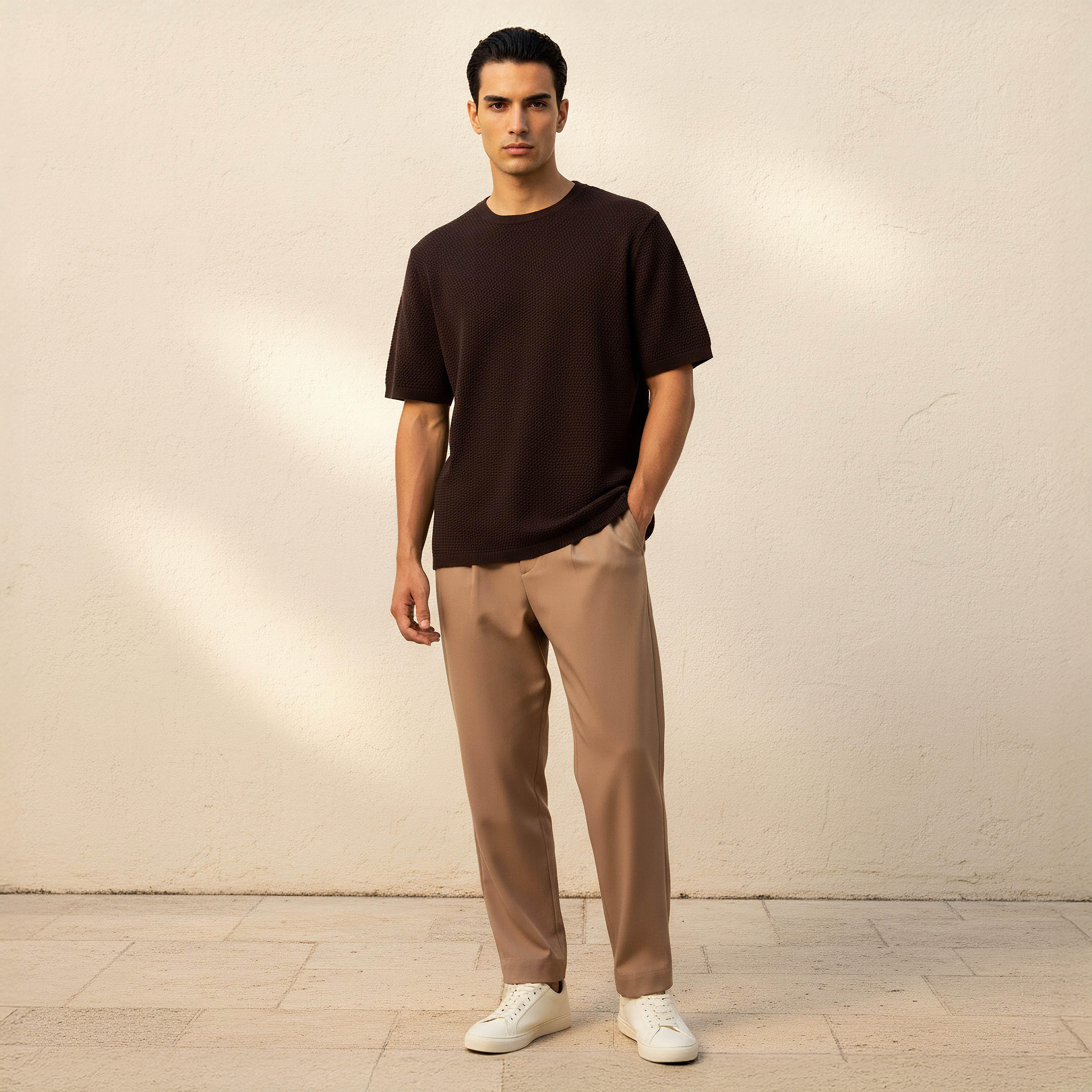 Men Crew Neck Popcorn Textured T-Shirt-PROMO_SP_SA_2FOR99_110625-image-3