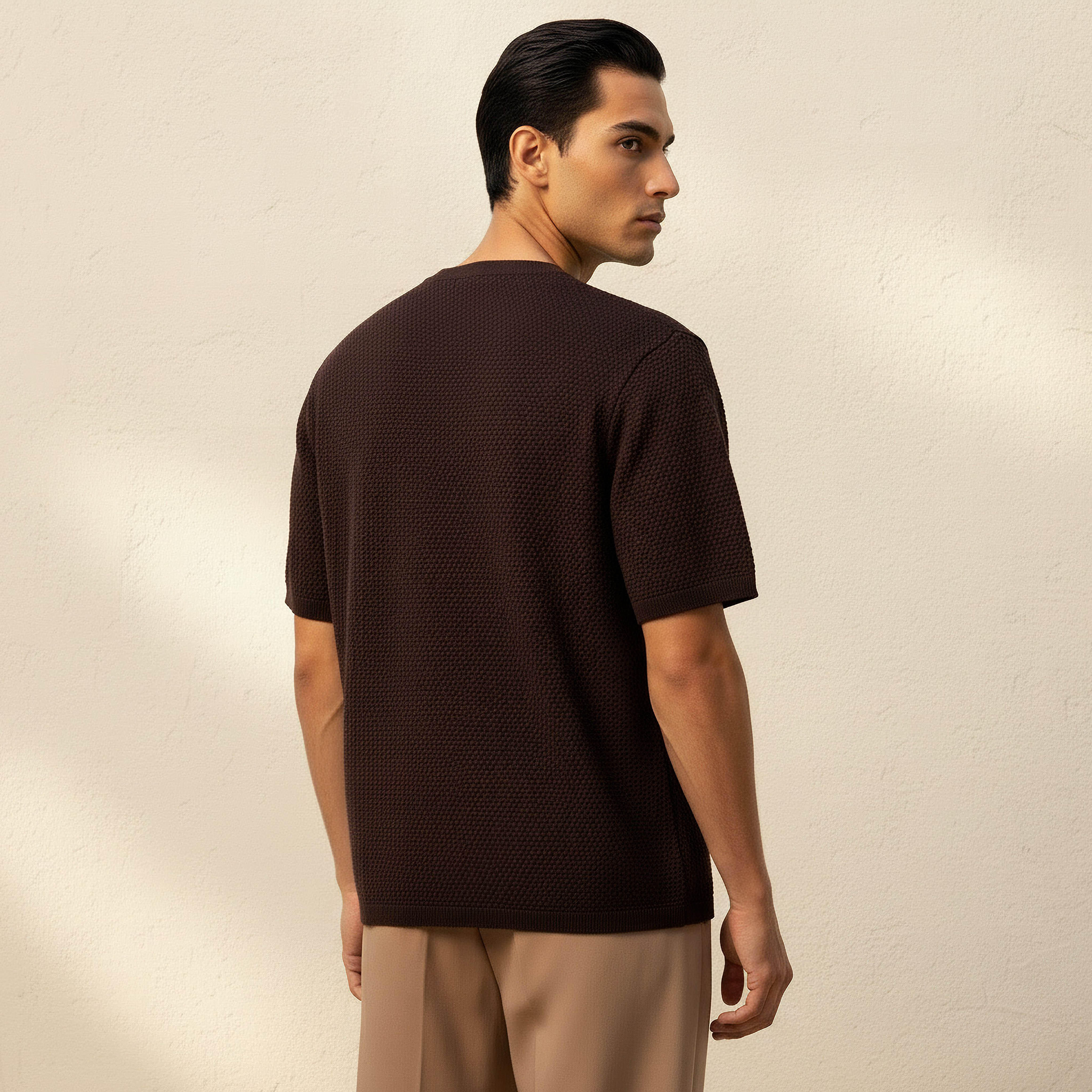 Men Crew Neck Popcorn Textured T-Shirt-PROMO_SP_SA_2FOR99_110625-image-4