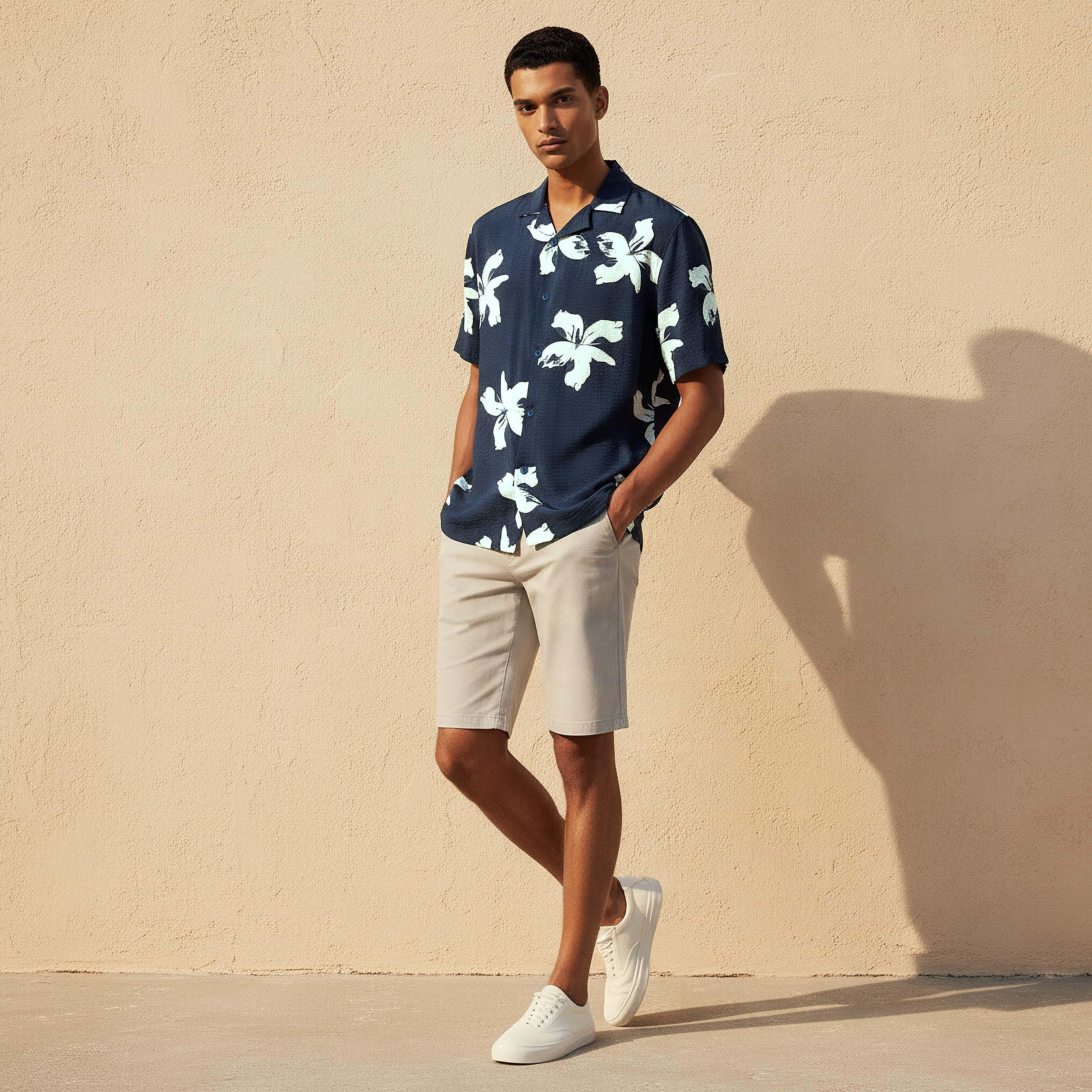 Men Regular Fit Camp Collar Floral Print Short Sleeves Resort Shirt-PROMO_SP_AE_2FOR99_110625-image-3