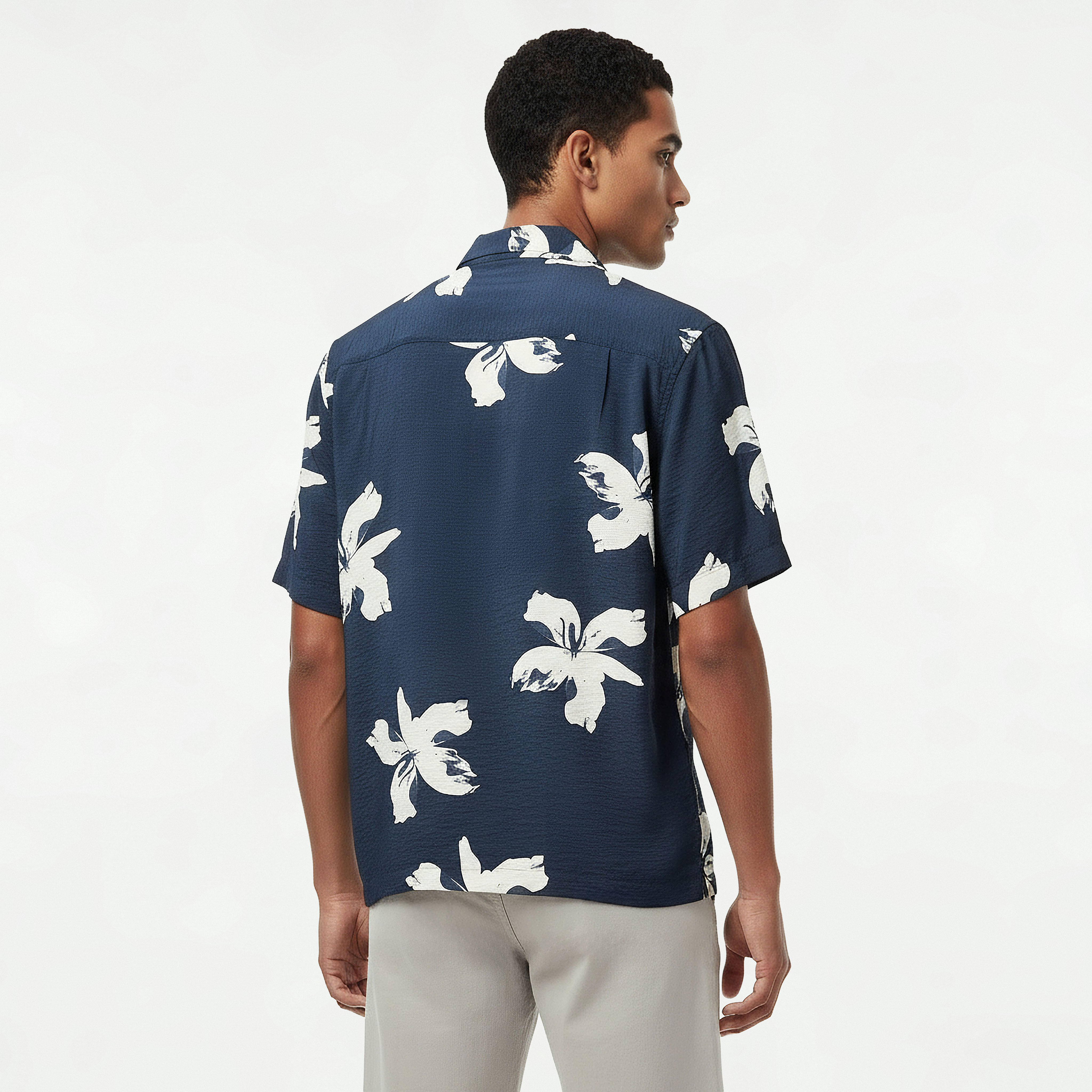 Men Regular Fit Camp Collar Floral Print Short Sleeves Resort Shirt-PROMO_SP_AE_2FOR99_110625-image-6