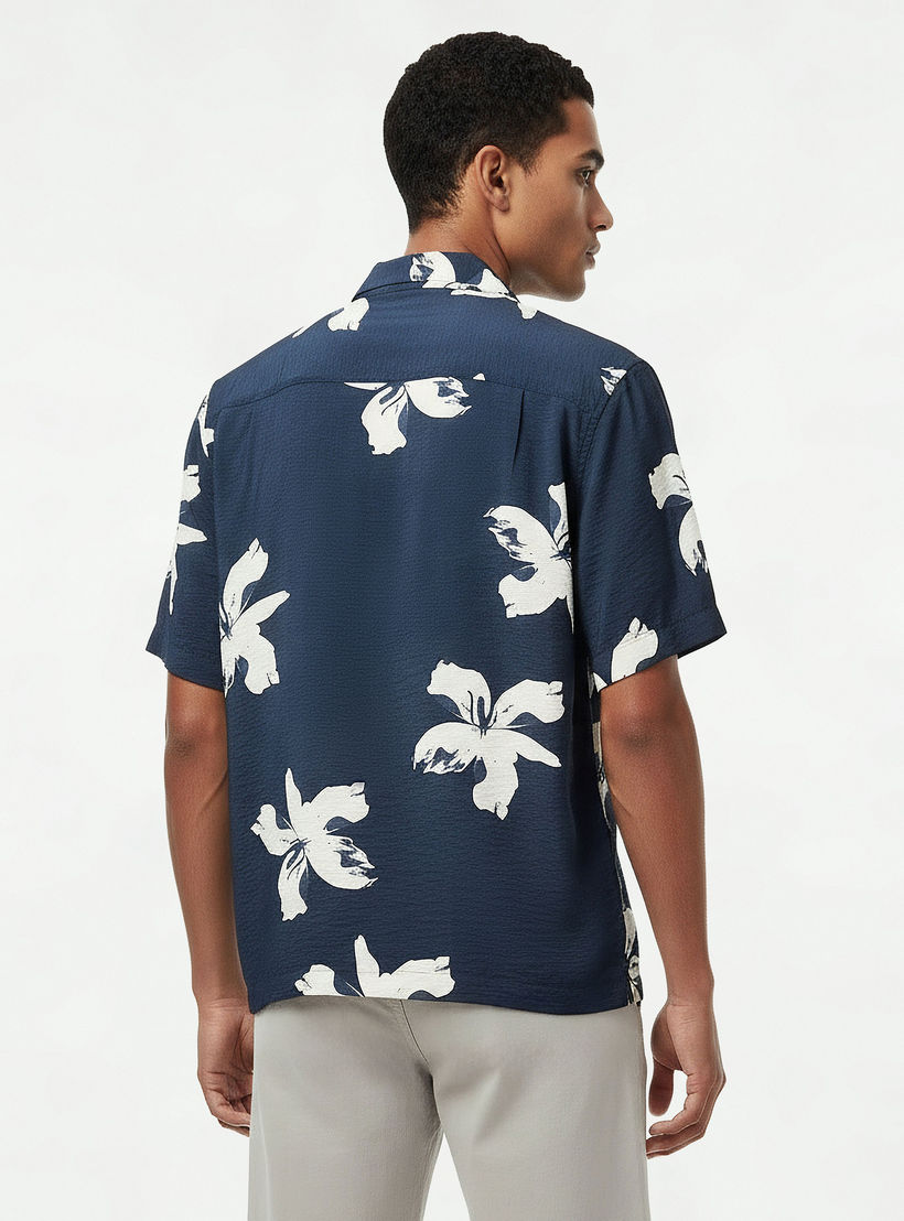 Men Regular Fit Camp Collar Floral Print Short Sleeves Resort Shirt-PROMO_SP_AE_2FOR99_110625-image-6