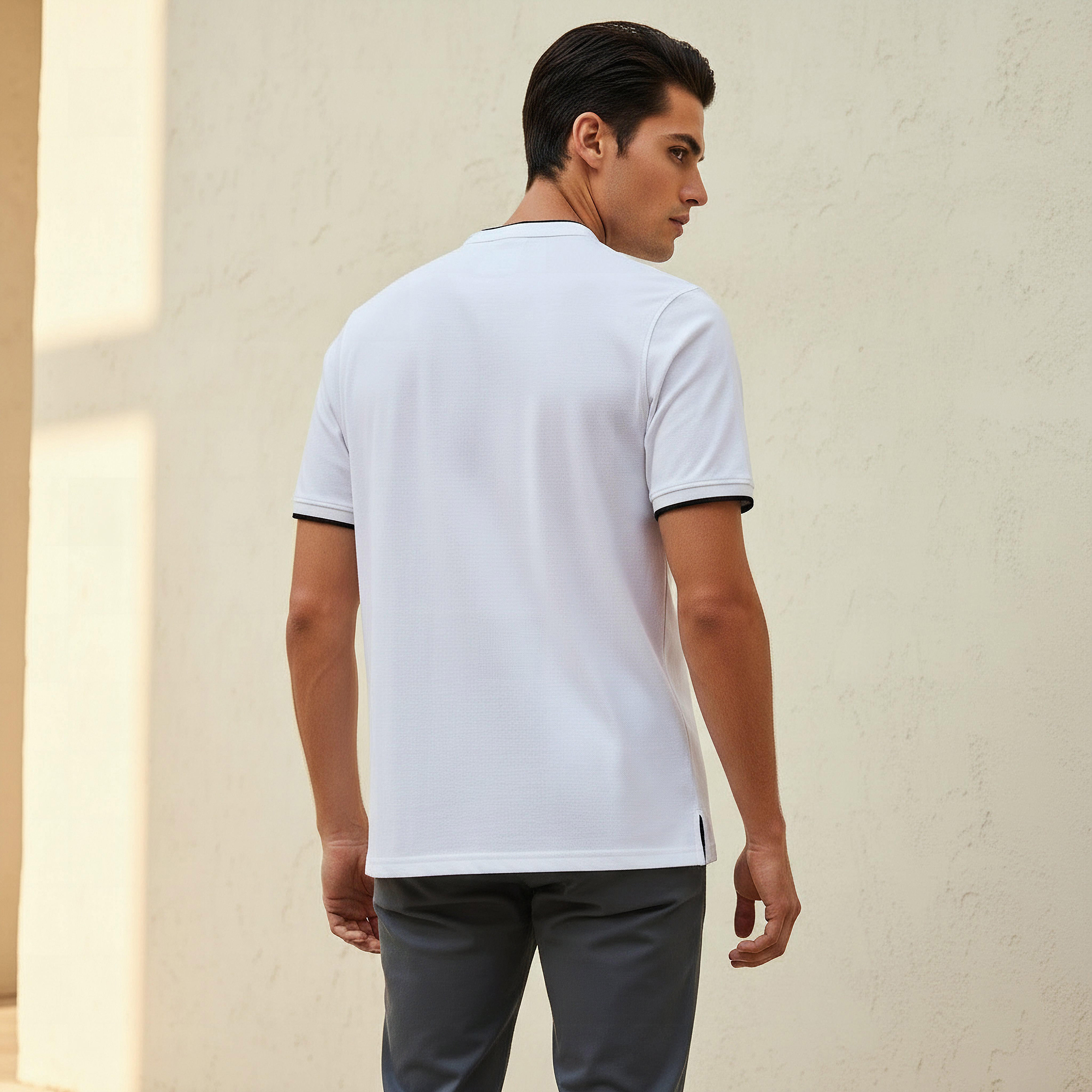 Men Short Sleeves Mandarin Collar Polo T-shirt-men-clothing-tshirtsandpolos-polos-image-3