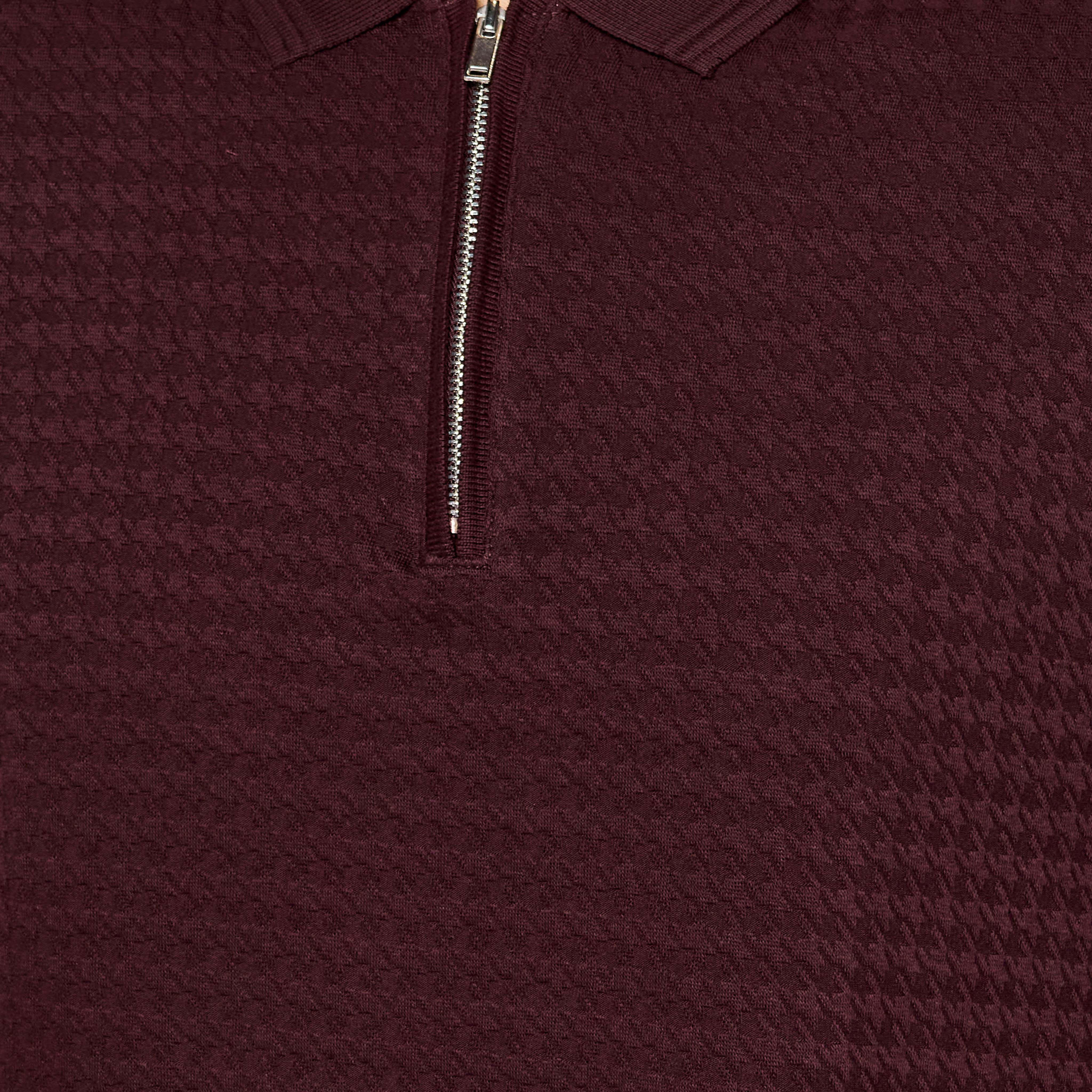 تيشيرت بولو بارز الملمس بأكمام قصيرة للرجال-men-clothing-tshirtsandpolos-polos-image-2