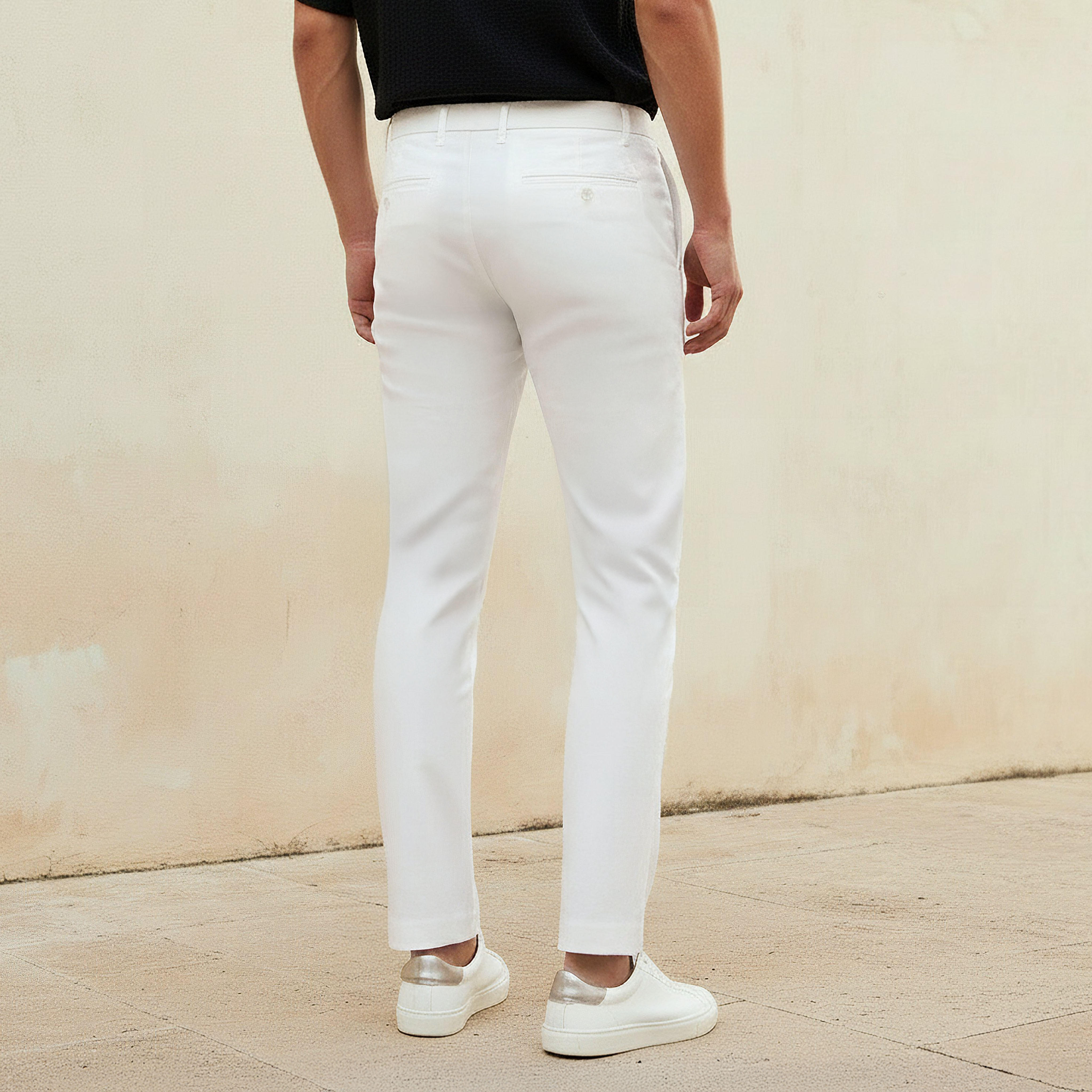 Regular Fit Flexi Waist Drill Formal Trousers-PROMO_SP_BH_BUY2FOR14_130625-image-4