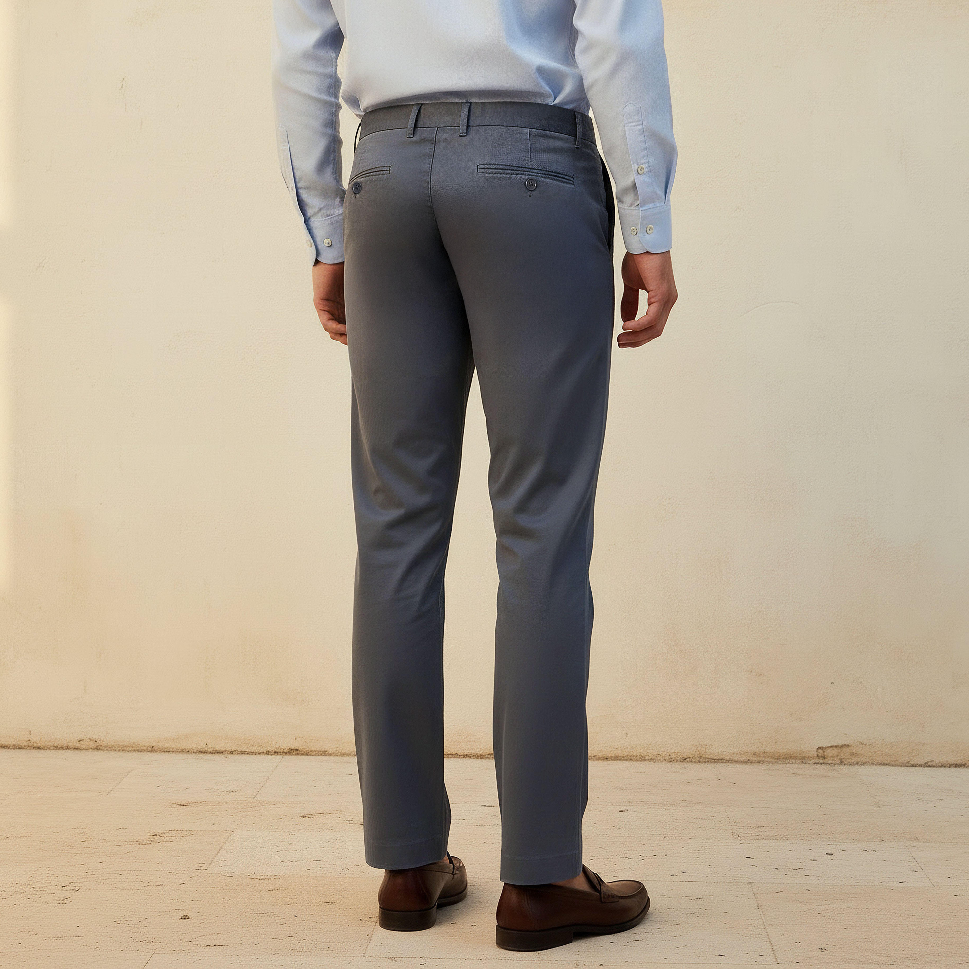 Regular Fit Flexi Waist Drill Formal Trousers-PROMO_SP_SA_2FOR149_110625-image-4