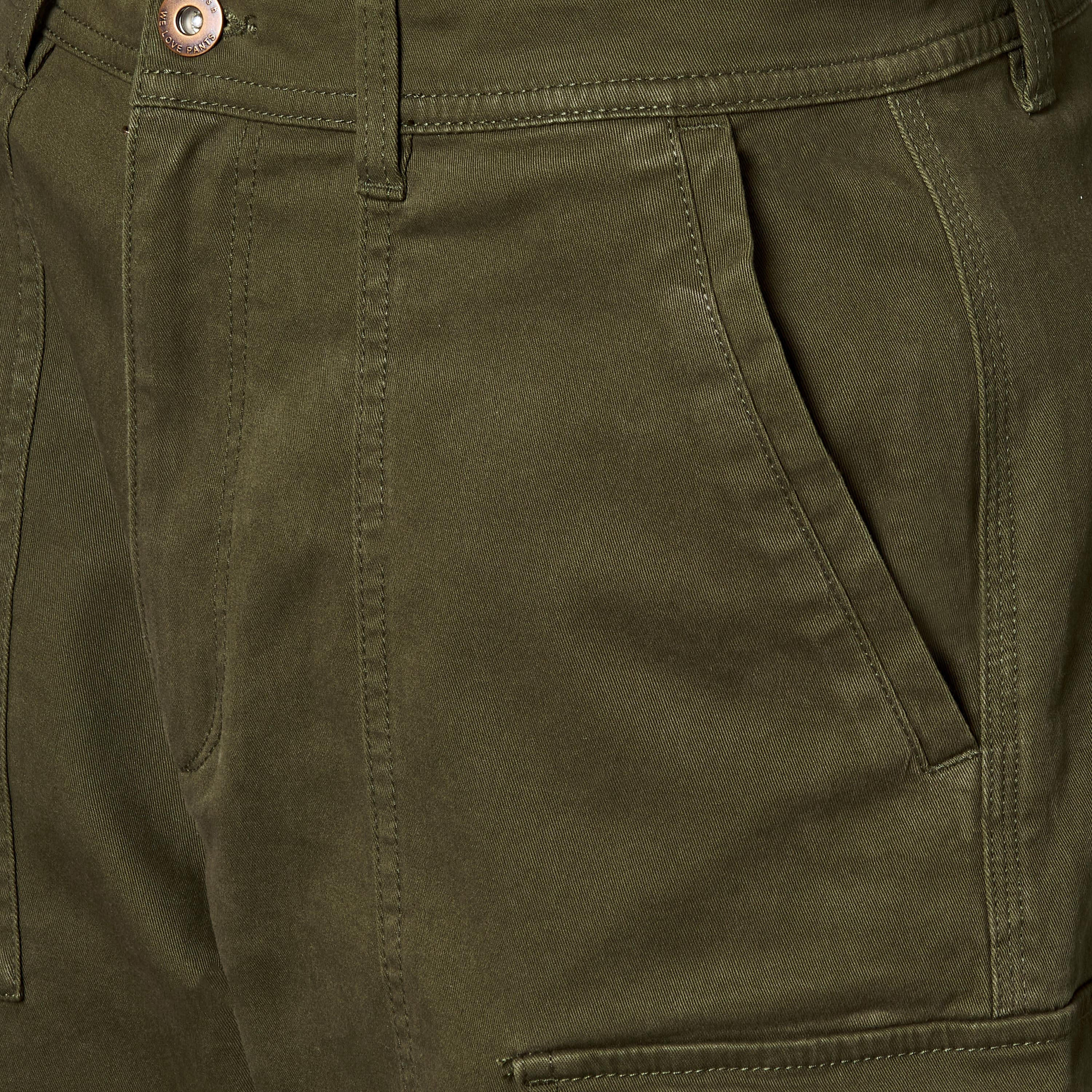 بنطلون كارجو تويل بقصة عادية للرجال-men-clothing-bottoms-trousersandchinos-trousers-image-3
