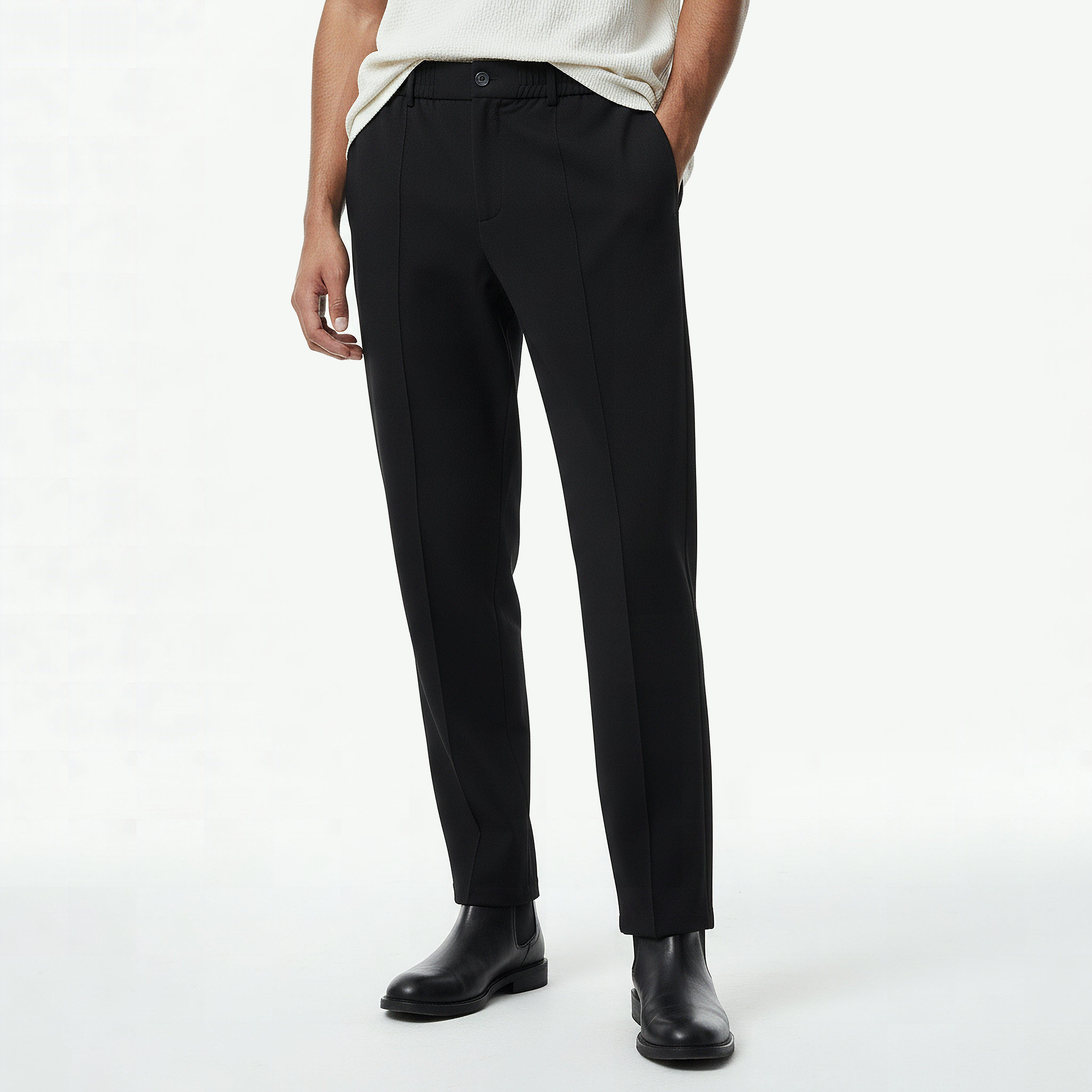 بنطلون رسمي بقصة مريحة للرجال من آيكونيك-men-clothing-bottoms-trousersandchinos-trousers-image-4