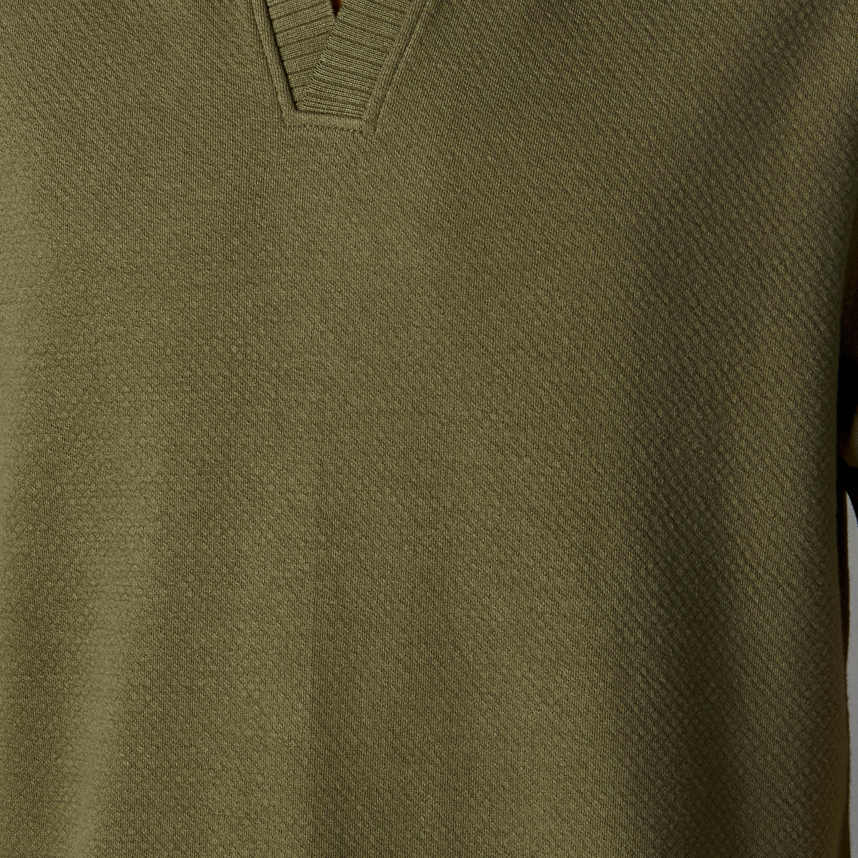 Men Short Sleeves Johnny Collar Jacquard Polo T-shirt-men-clothing-tshirtsandpolos-polos-image-2