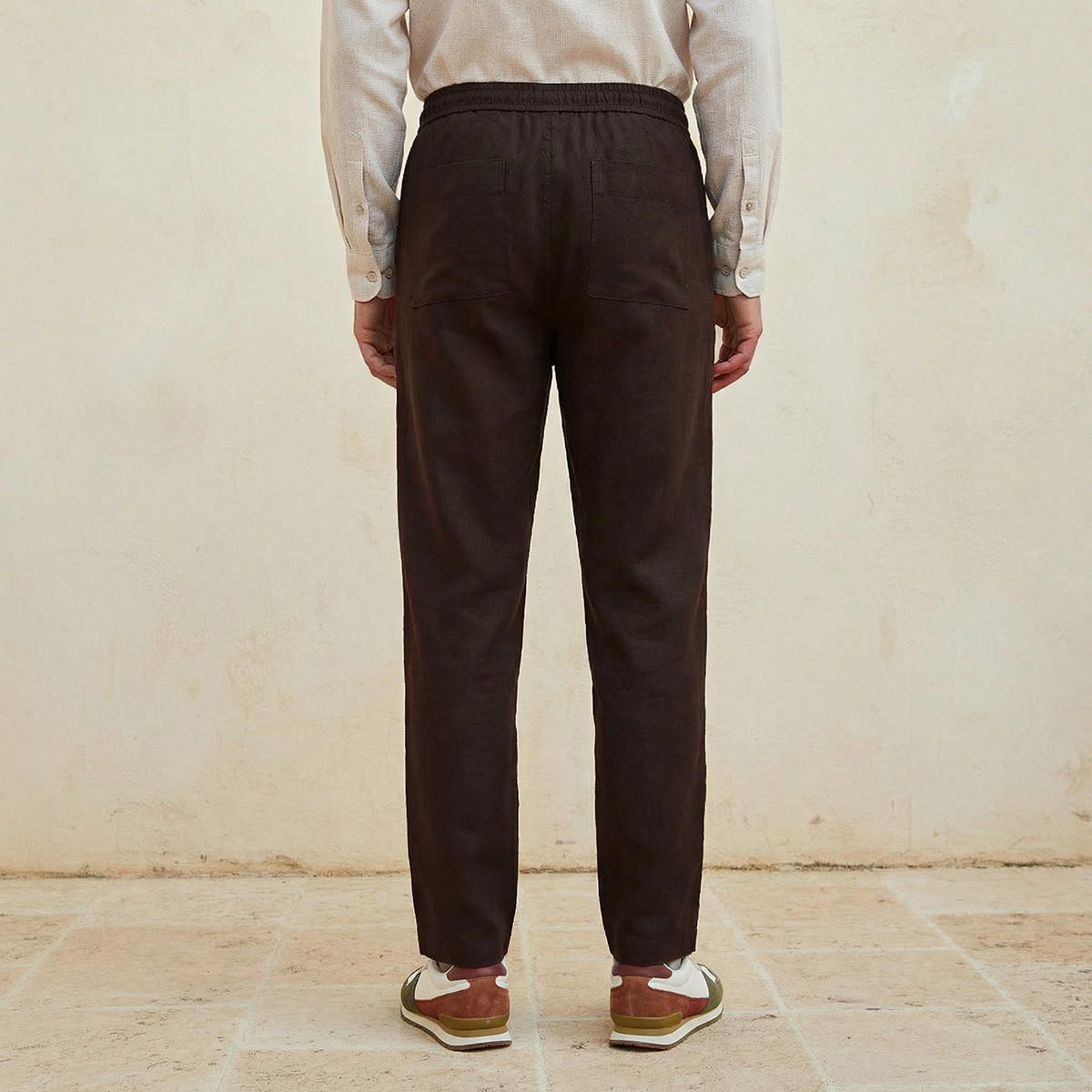 Men Regular Fit Twill Trousers-men-clothing-bottoms-trousersandchinos-trousers-image-4