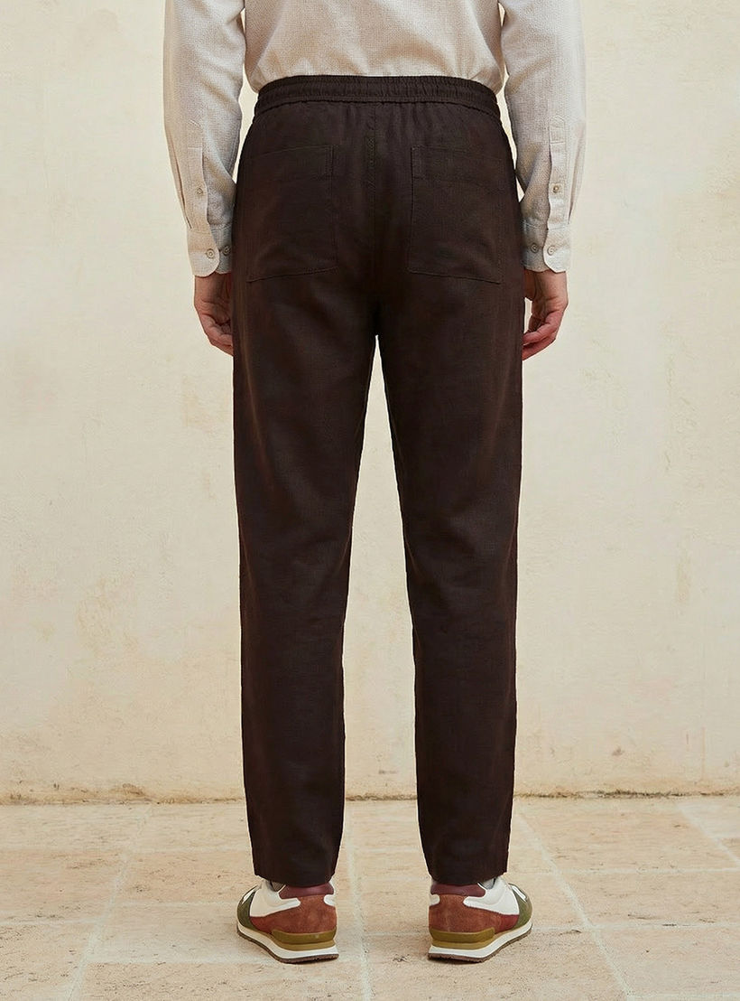 Men Regular Fit Twill Trousers-men-clothing-bottoms-trousersandchinos-trousers-image-4