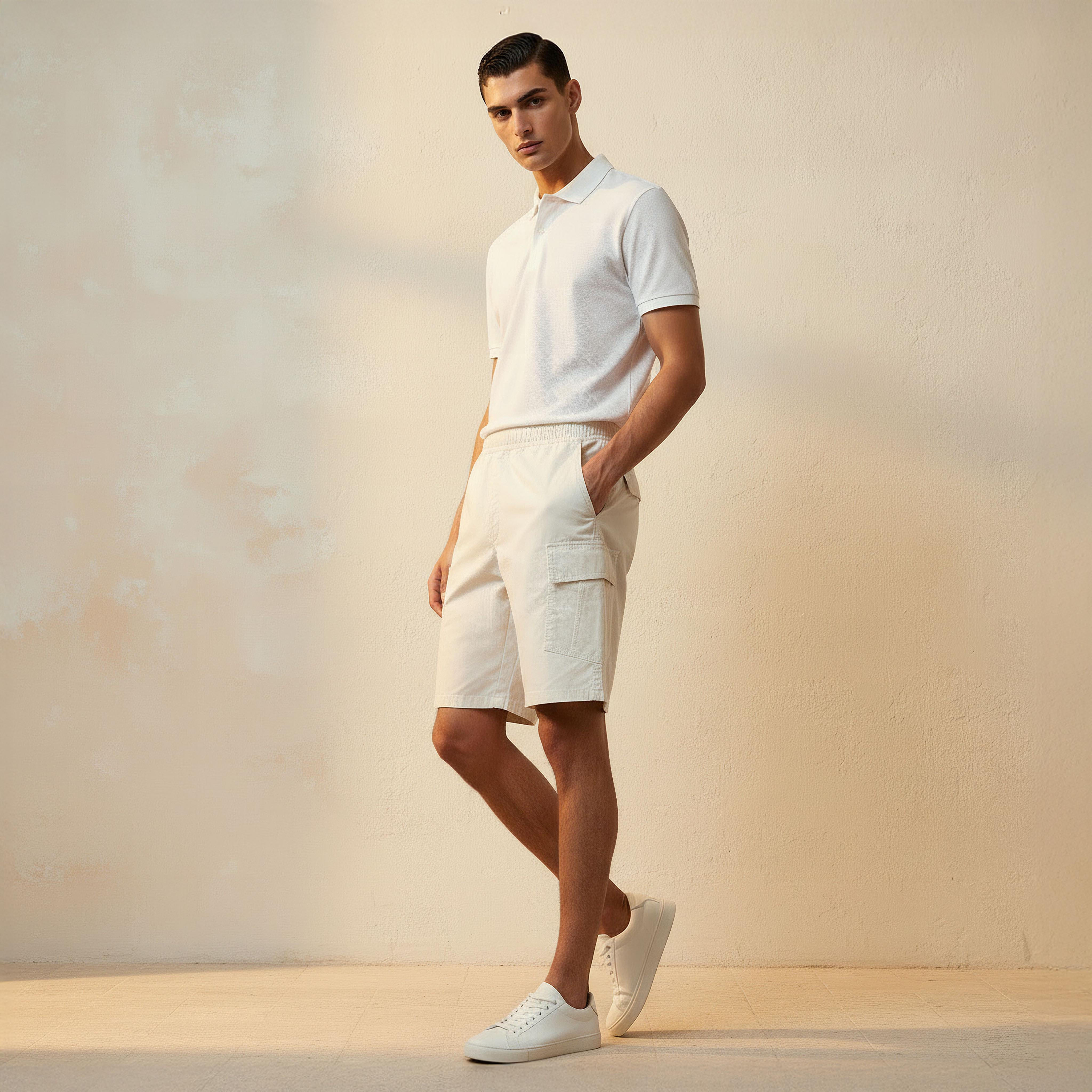 Men Regular Fit Cargo Shorts-men-clothing-bottoms-shorts-image-3