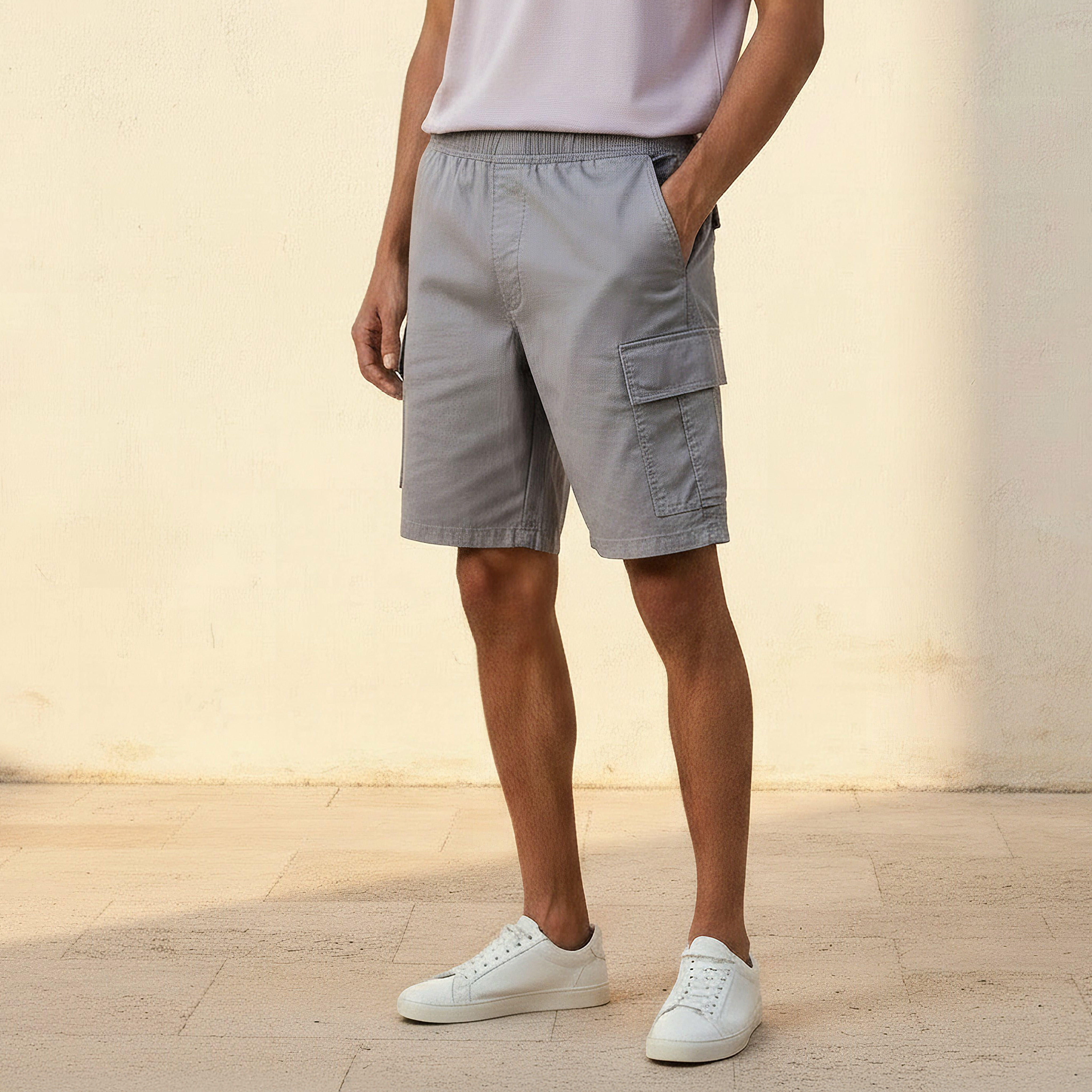 شورت كارجو رجالي بقصة عادية-men-clothing-bottoms-shorts-image-4