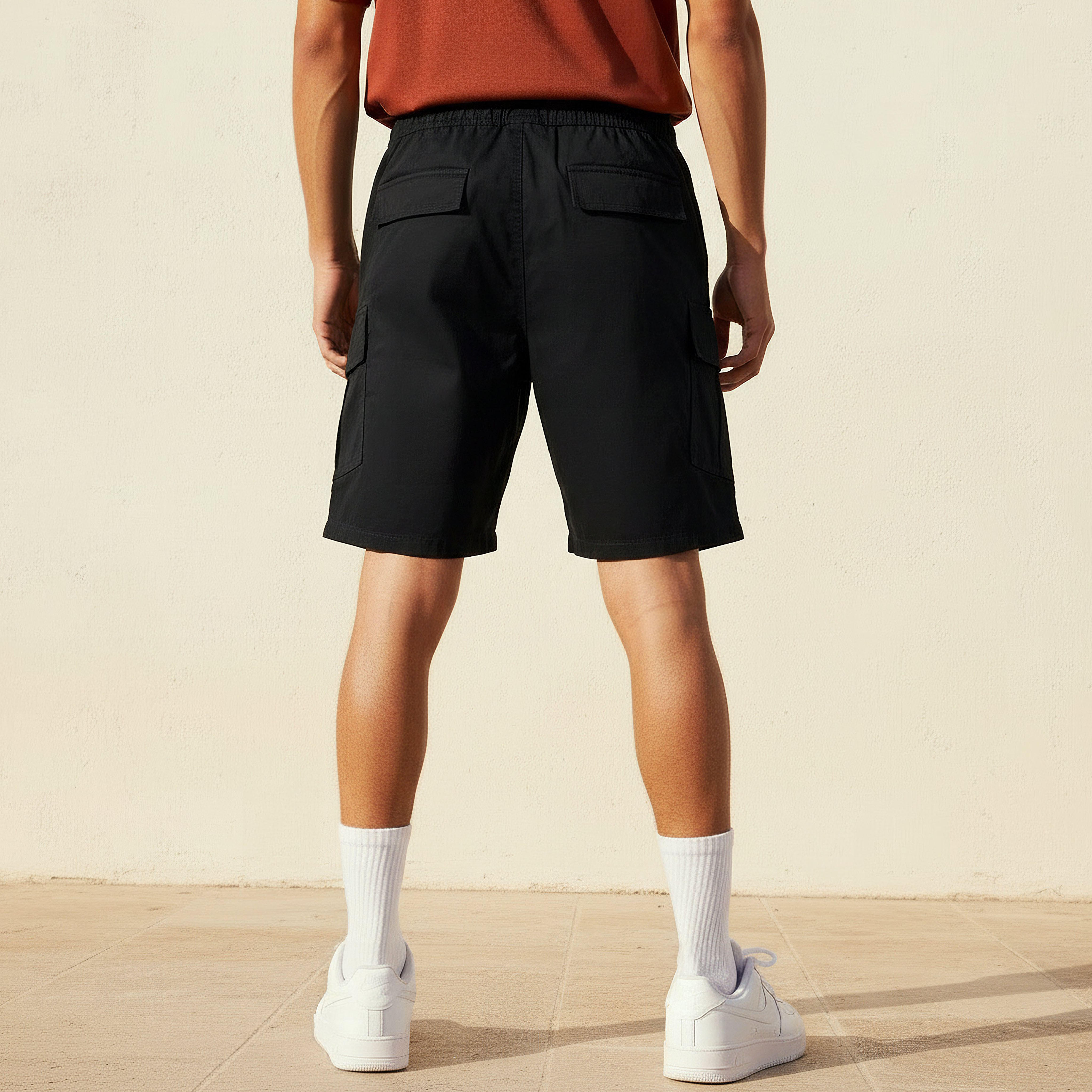 Men Regular Fit Cargo Shorts-men-clothing-bottoms-shorts-image-4