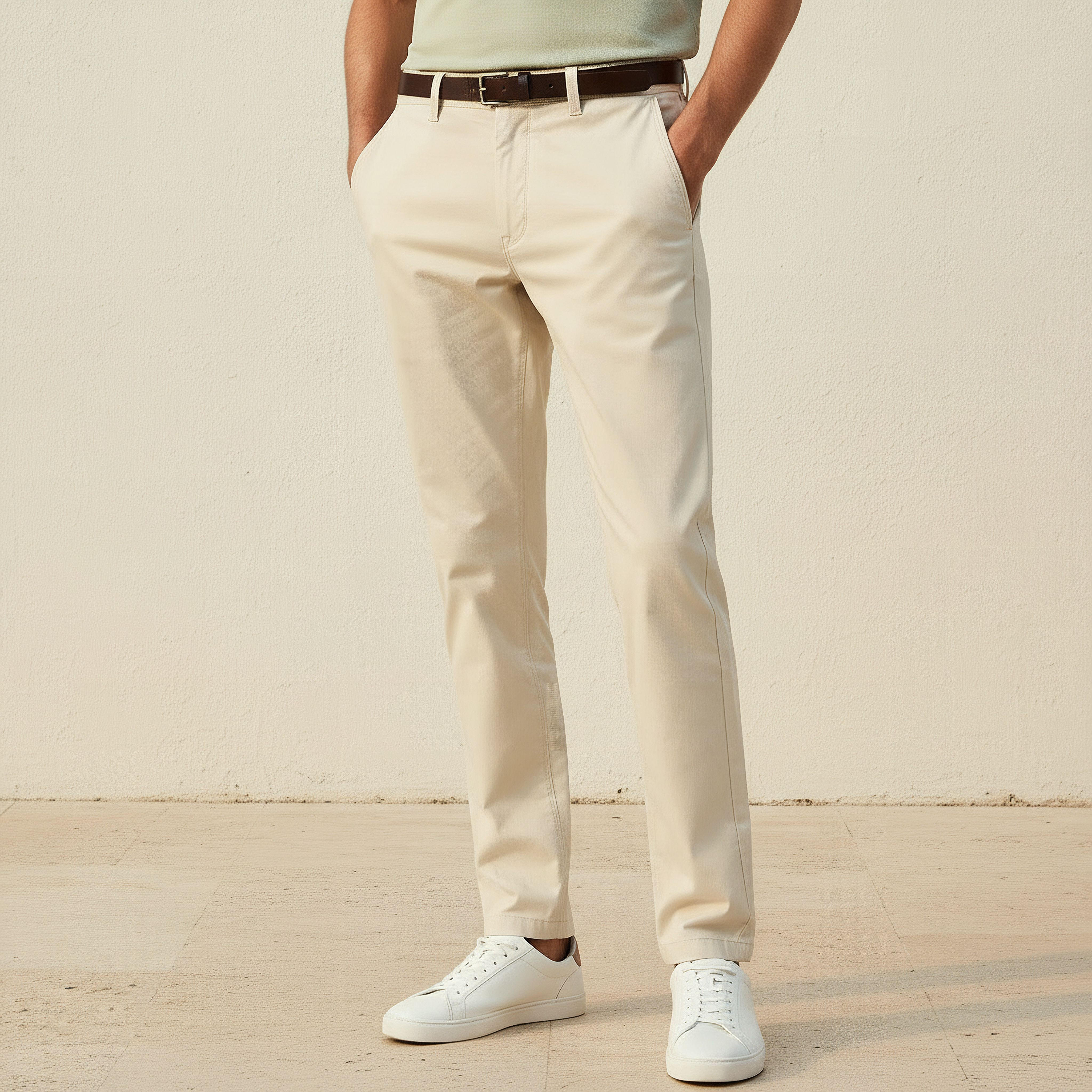Men Slim Fit Belted Chinos-men-clothing-bottoms-trousersandchinos-chinos-image-1