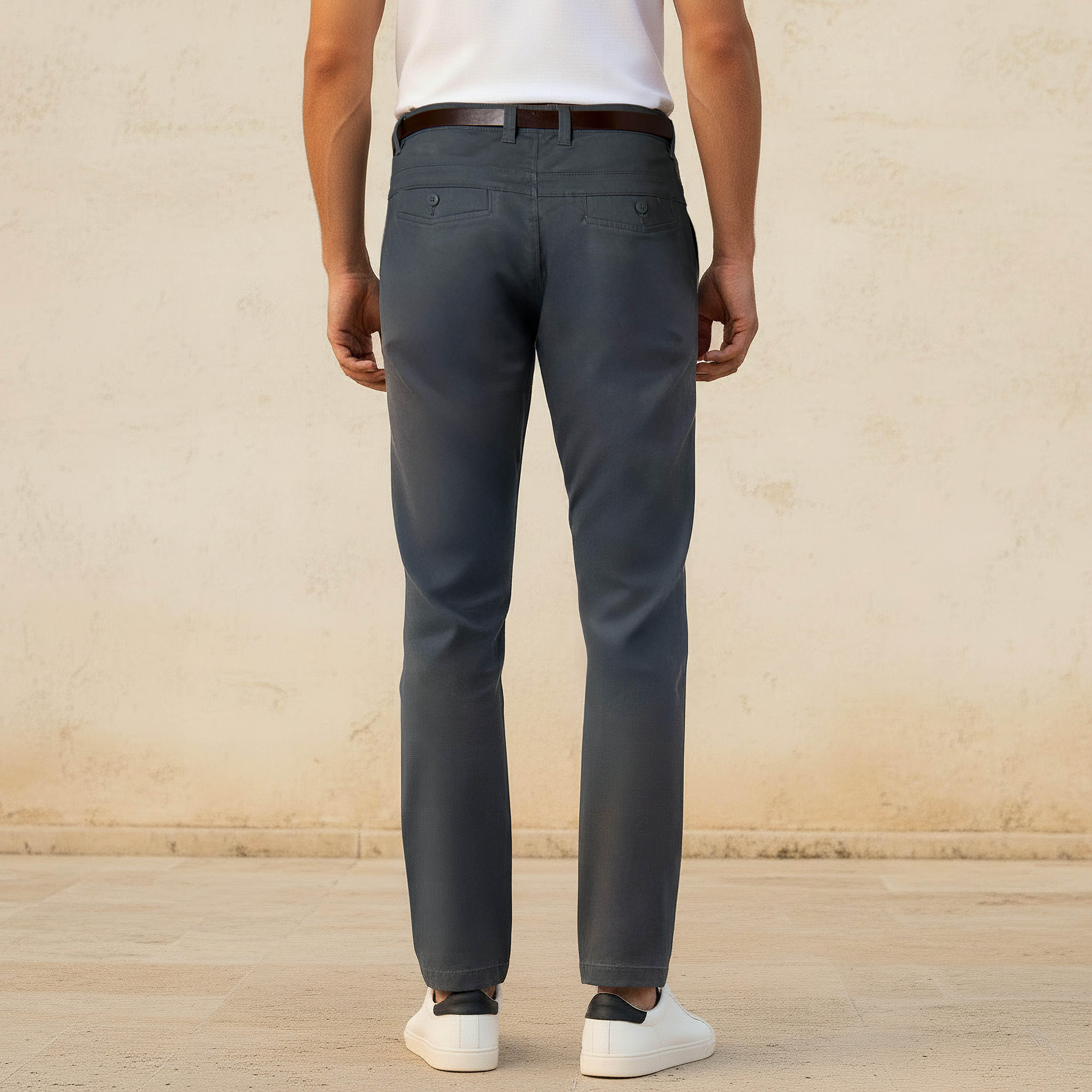 بنطلون تشينو بحزام وقصة سليم للرجال-men-clothing-bottoms-trousersandchinos-chinos-image-3