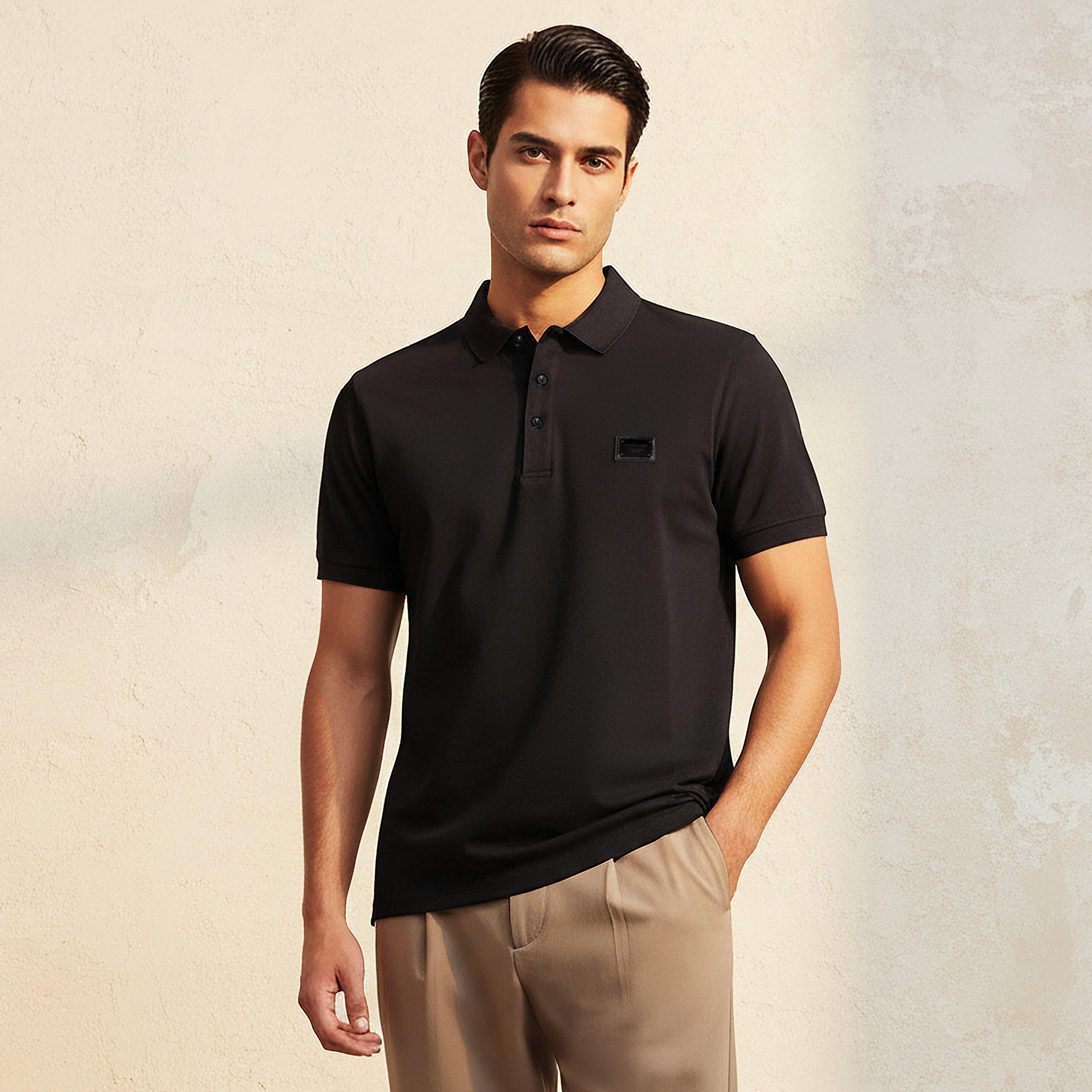 Emperor Men Short Sleeve Polo T-shirt-men-clothing-tshirtsandpolos-polos-image-1