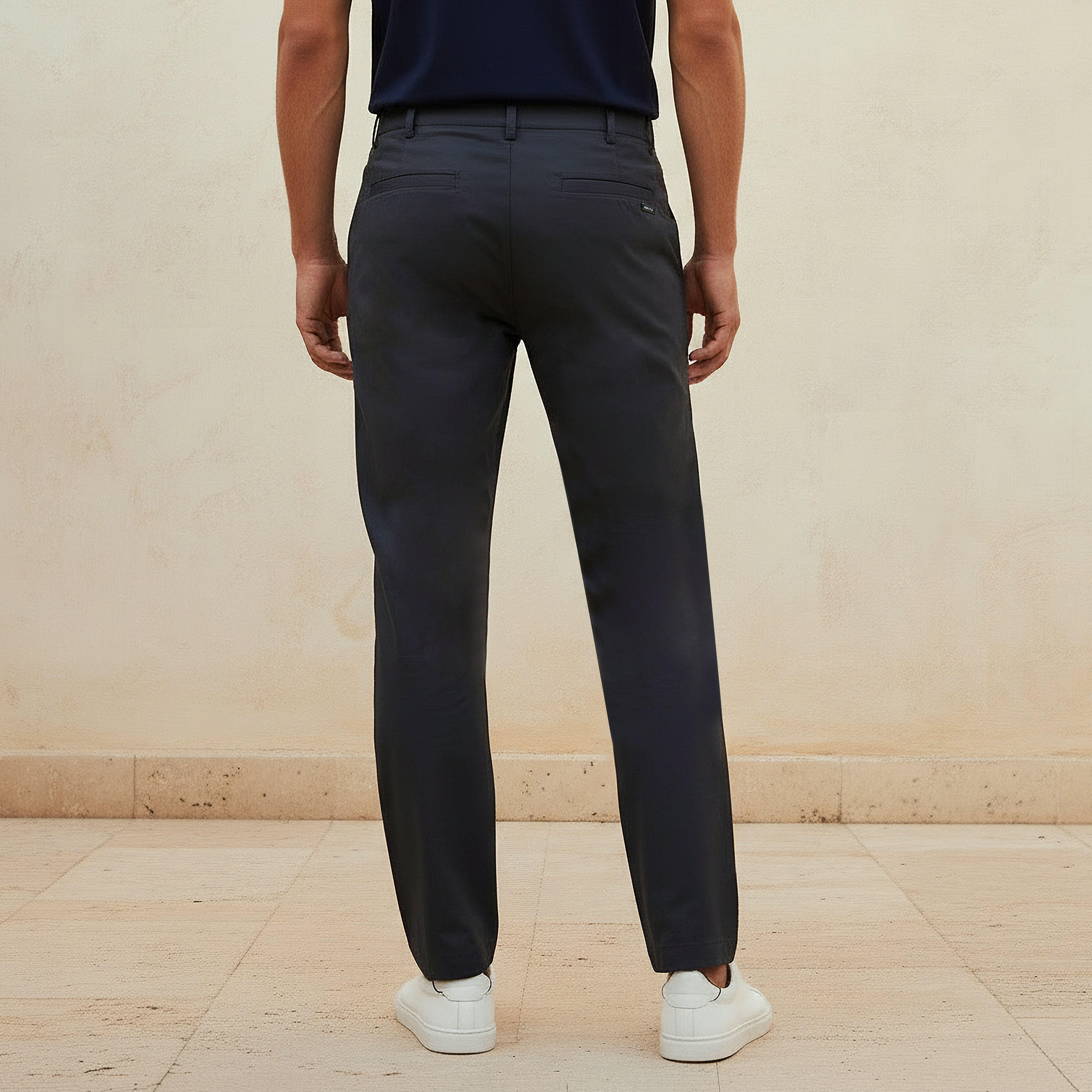 Emperor Men Regular Fit Twill Trousers-men-clothing-bottoms-trousersandchinos-trousers-image-4