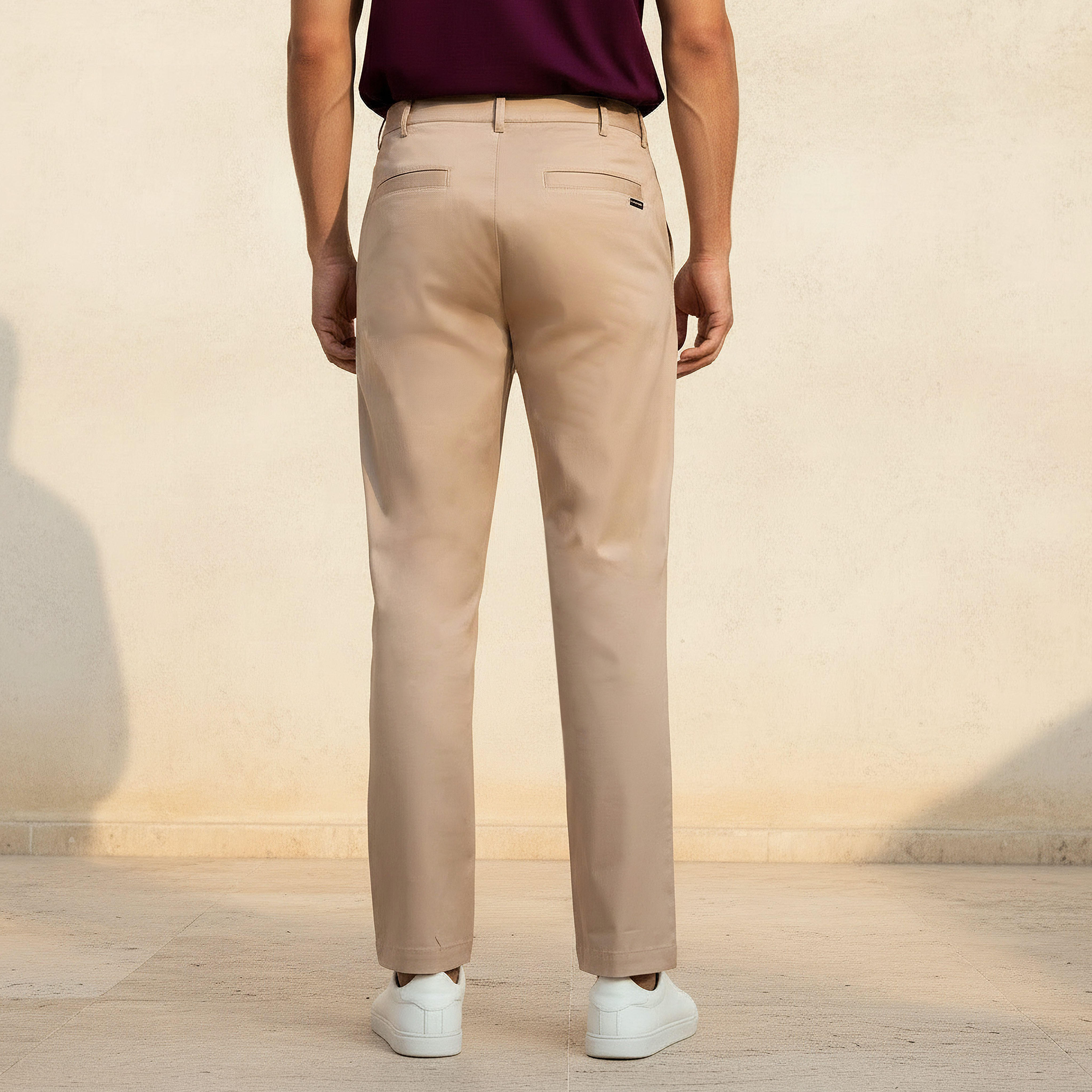 Emperor Men Regular Fit Twill Trousers-men-clothing-bottoms-trousersandchinos-trousers-image-4