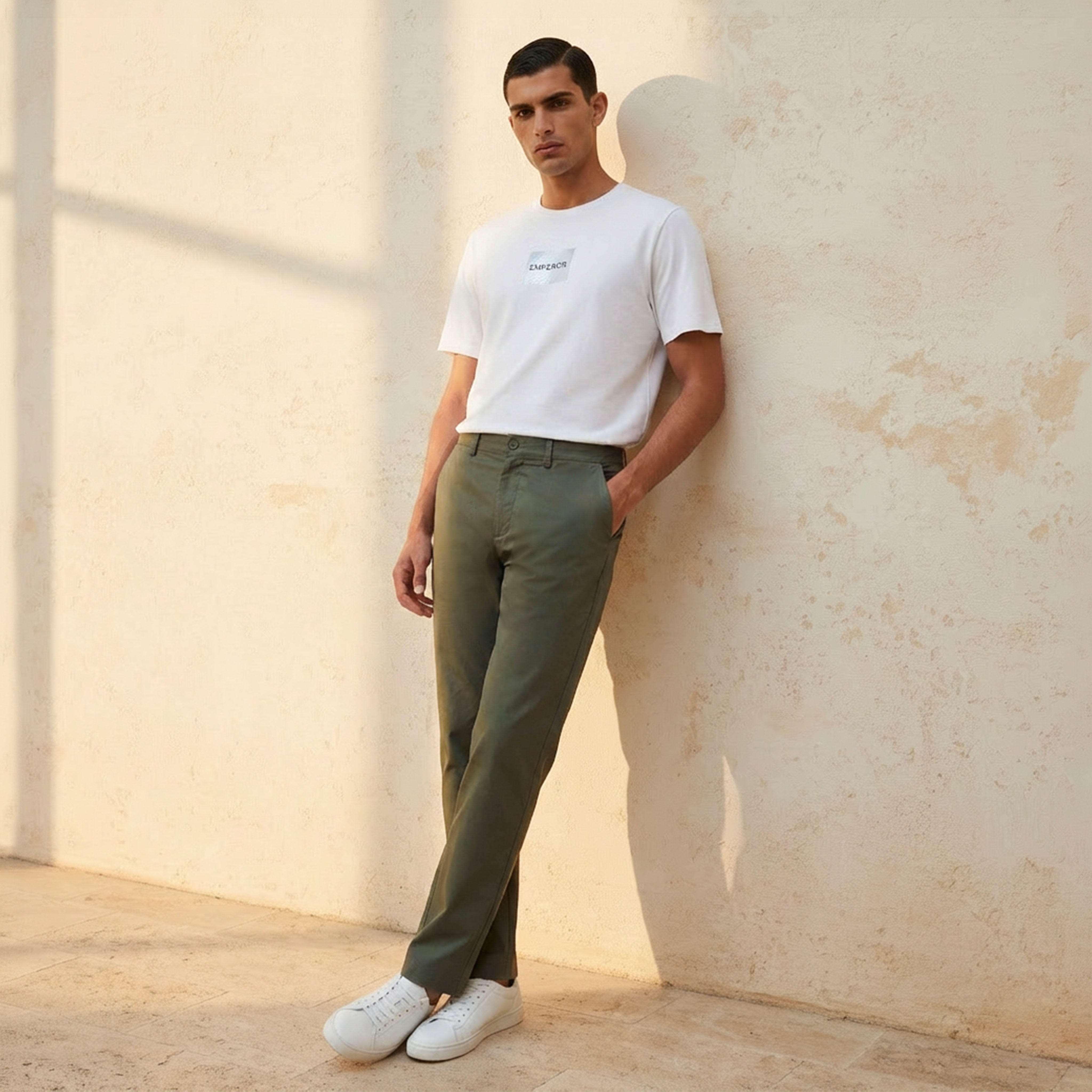 Emperor Men Regular Fit Twill Trousers-men-clothing-bottoms-trousersandchinos-trousers-image-3