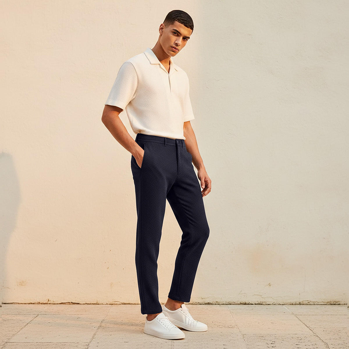 بنطلون رجالي بقصة عادية للرجال-men-clothing-bottoms-trousersandchinos-trousers-image-2