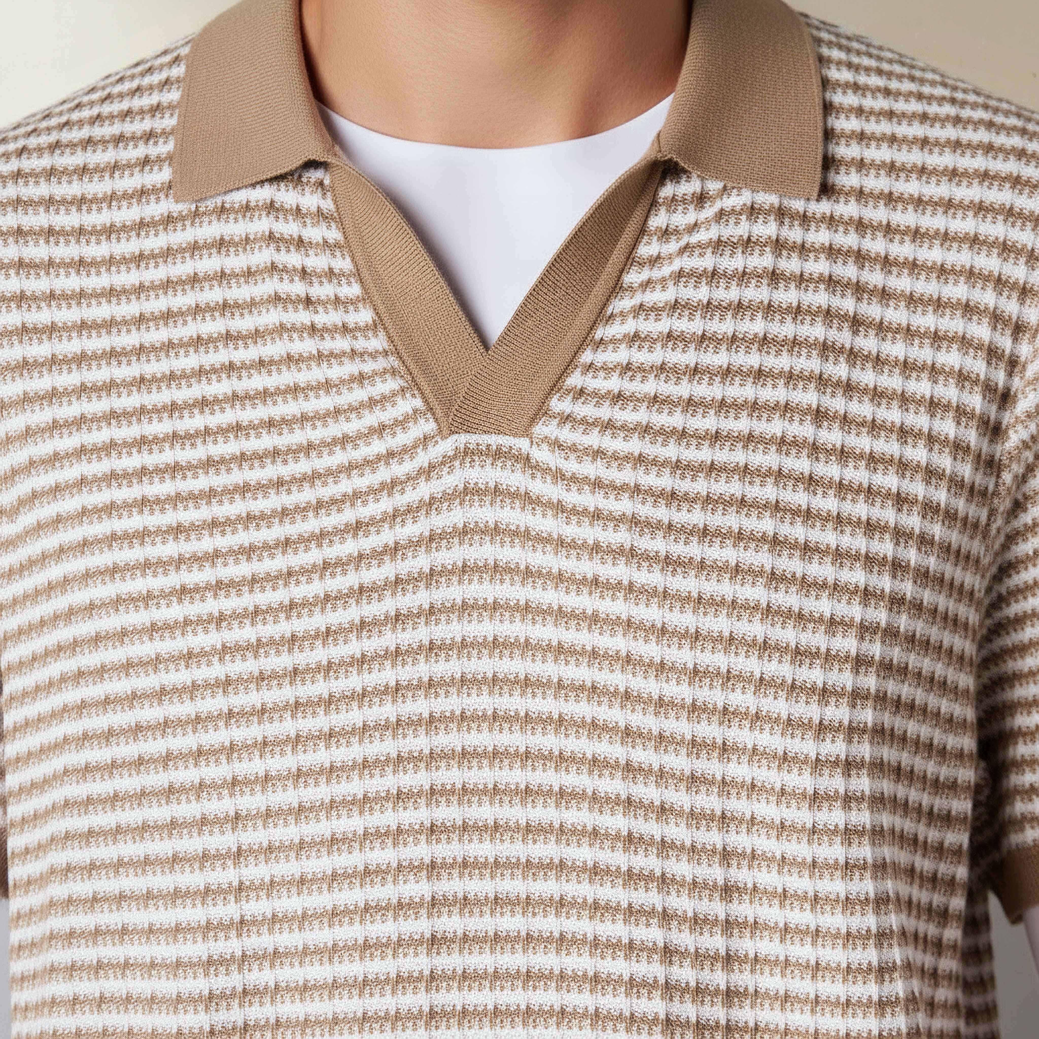 Emperor Men Short Sleeves Textured Polo T-shirt-men-clothing-tshirtsandpolos-polos-image-4