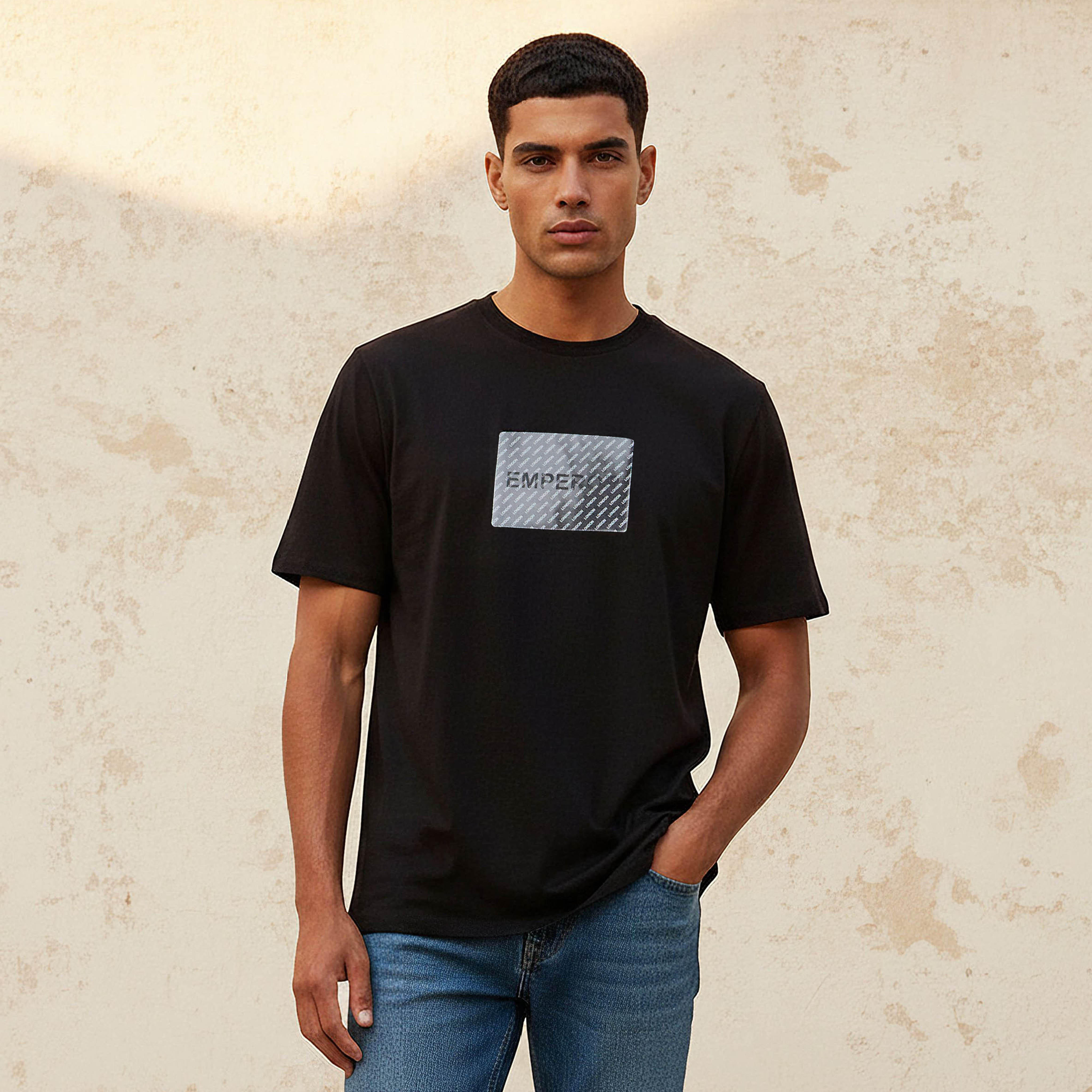 Emperor Regular Fit Crew Neck Short Sleeve T-shirt-men-clothing-tshirtsandpolos-tshirts-image-1