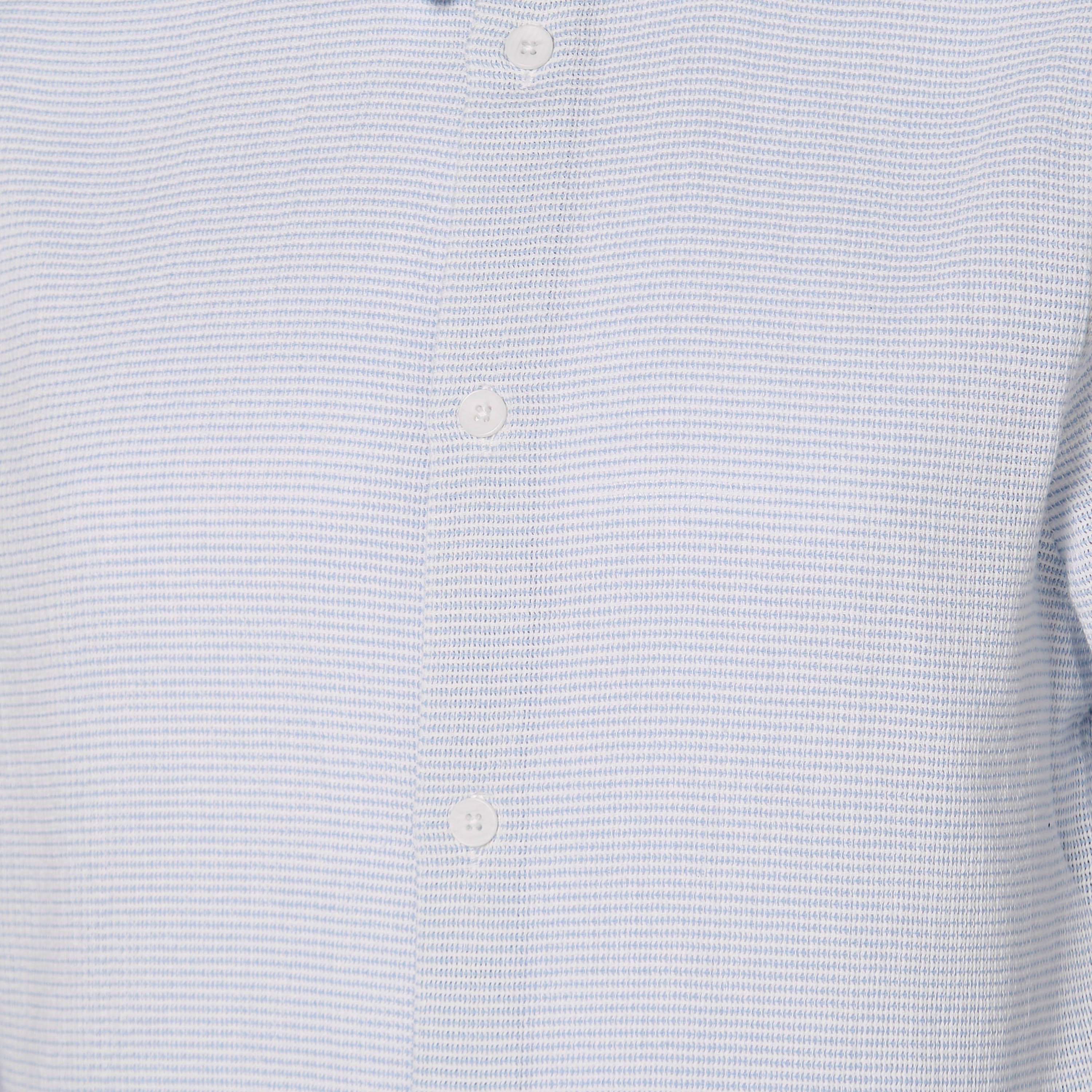 قميص بارز الملمس بقصّة عادية وياقة عادية وأكمام قصيرة للرجال-men-clothing-shirts-image-2