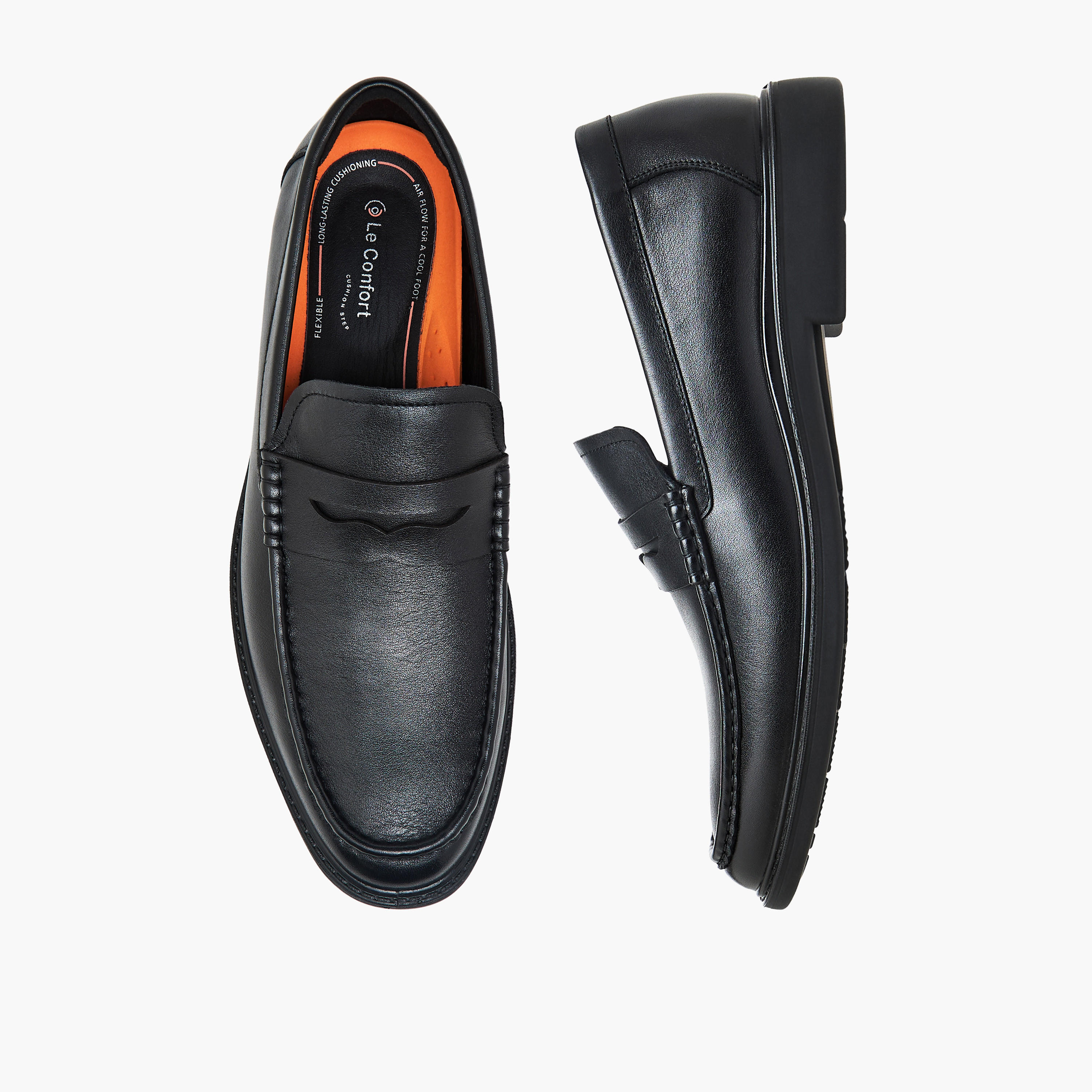 Le Confort Men Genuine Leather Slip-On Loafers-men-shoes-loafersandmoccasins-image-1