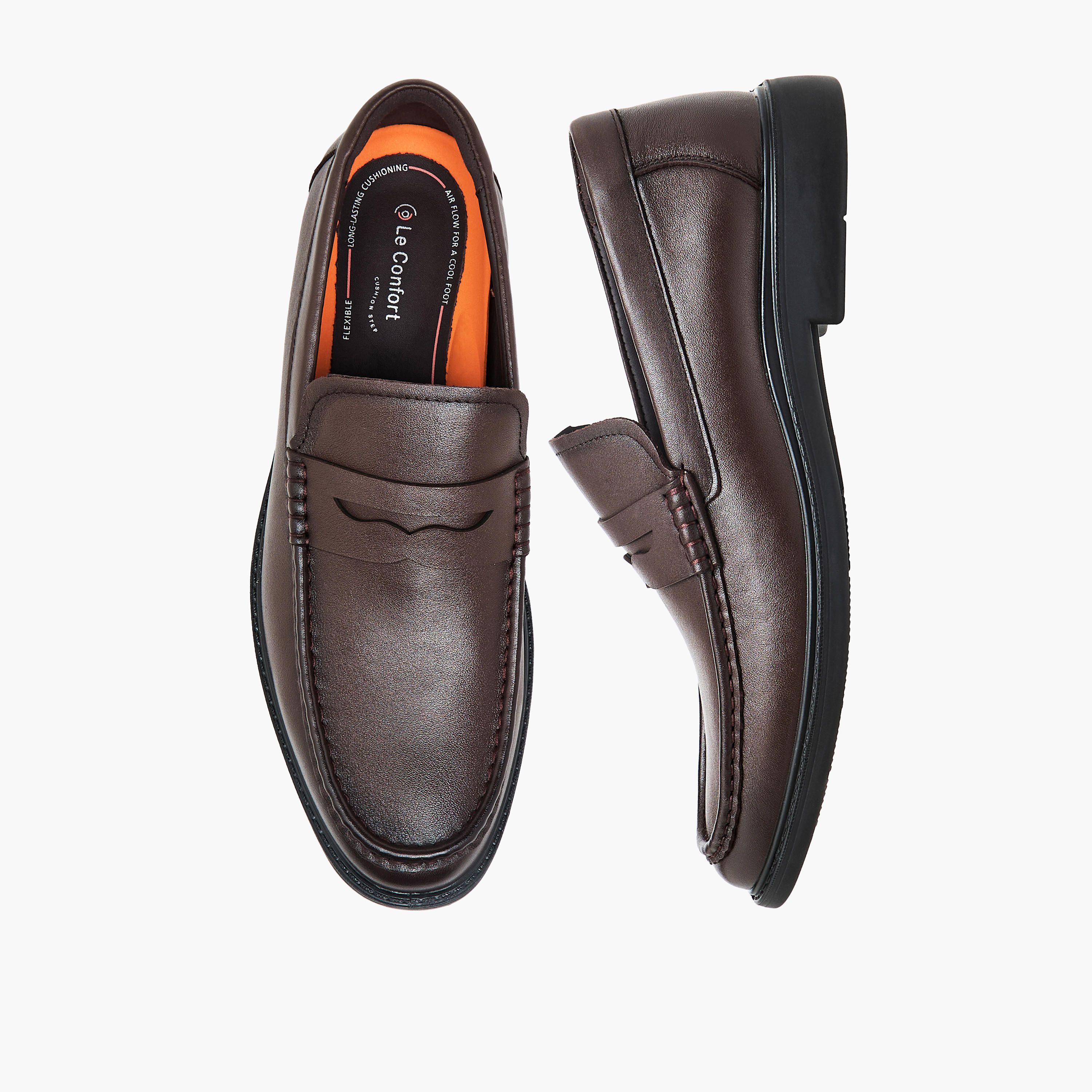 Le Confort Men Genuine Leather Slip-On Loafers-men-shoes-loafersandmoccasins-image-1