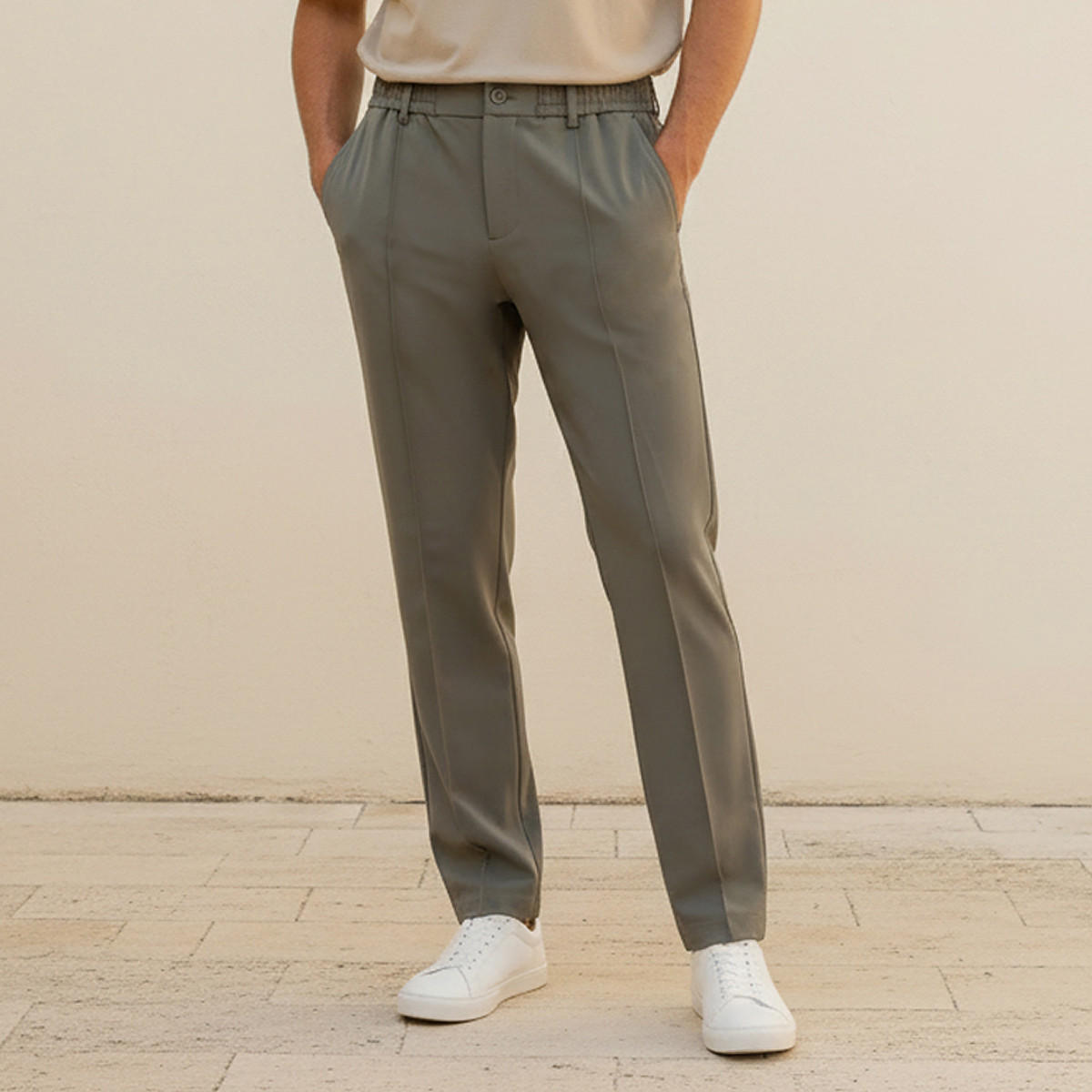 بنطلون رجالي بقصة سليم وتصميم أنيق-men-clothing-bottoms-trousersandchinos-trousers-image-1