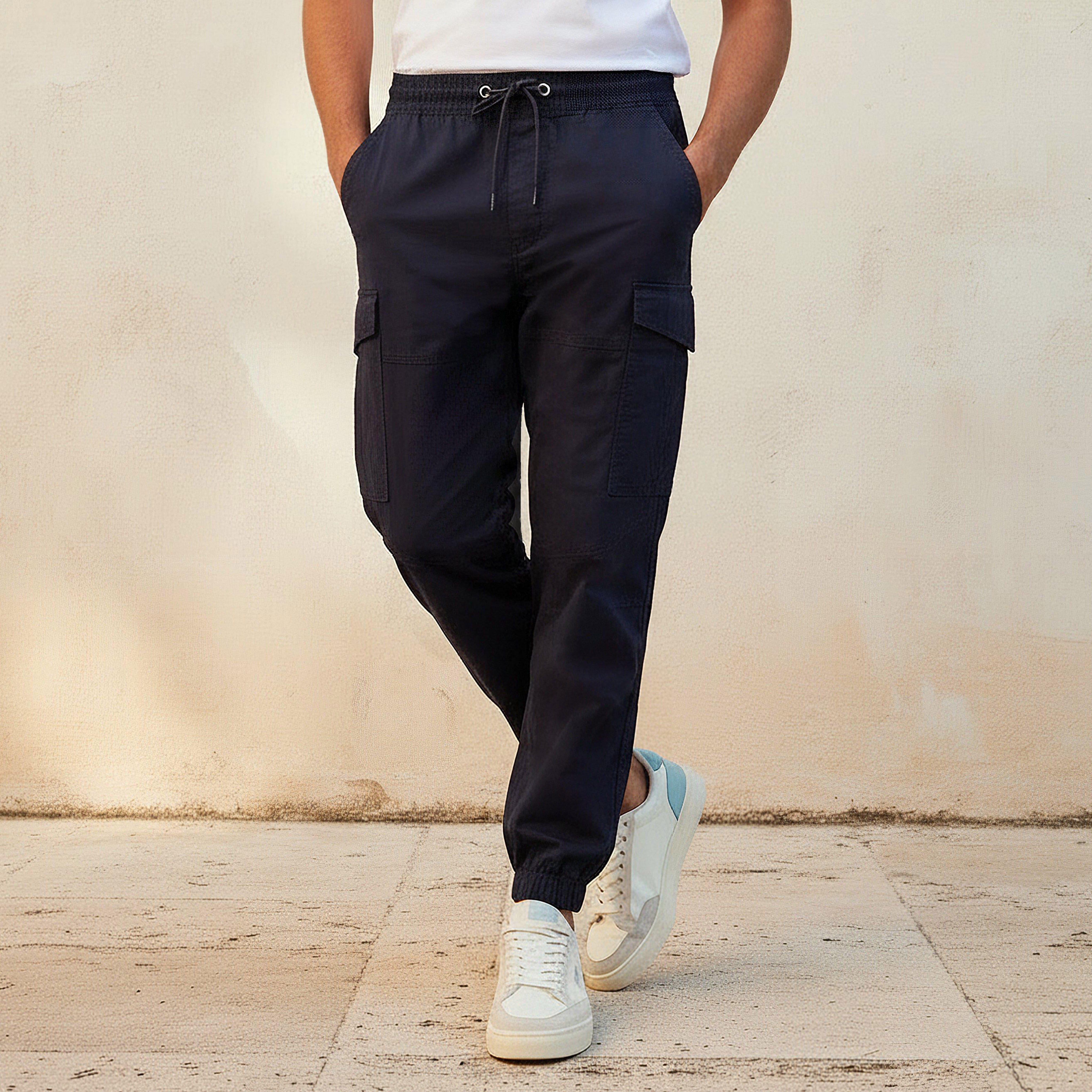 بنطلون كارجو رجالي بقصة باجي-men-clothing-bottoms-joggers-image-1