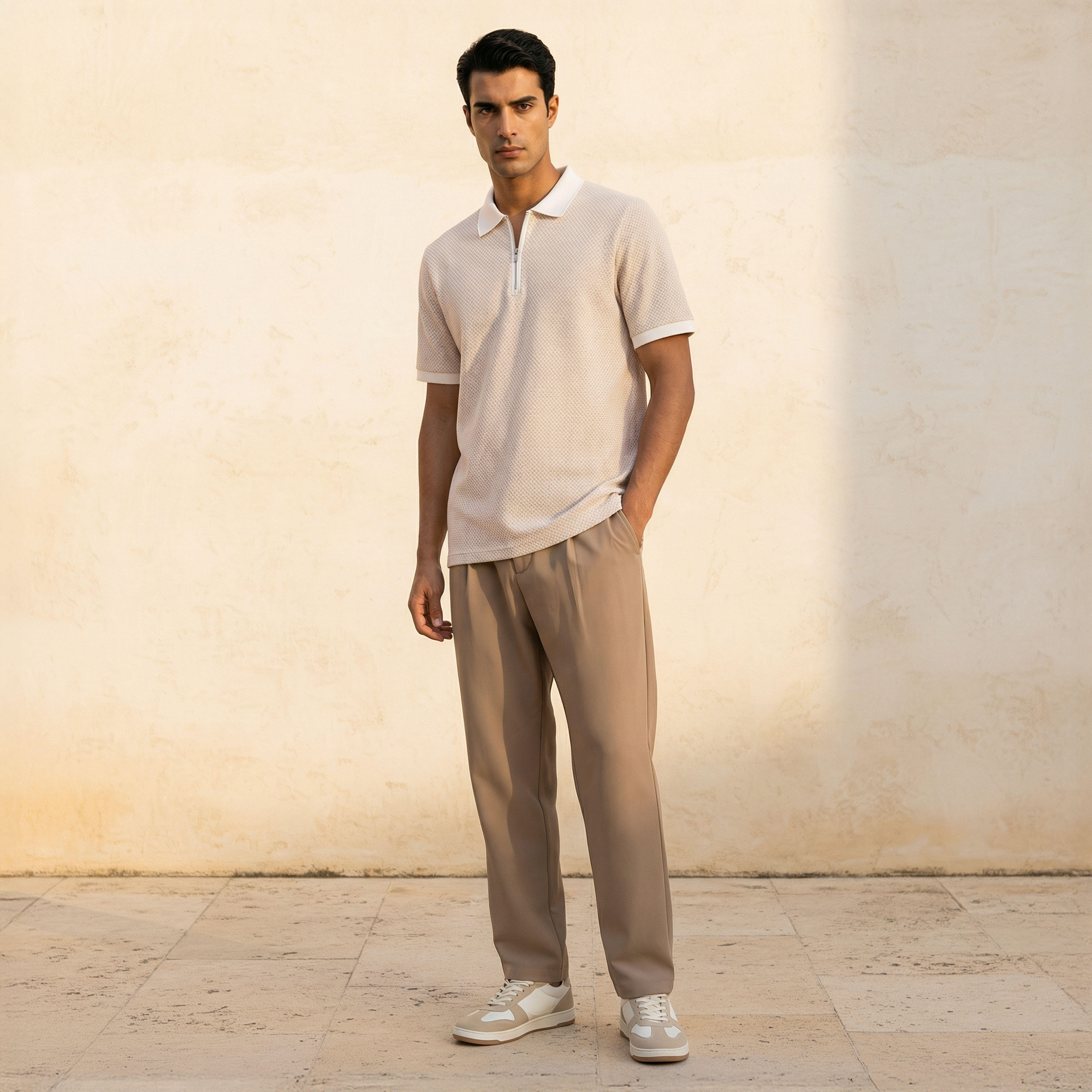 Men Short Sleeve Textured Polo T-shirt-PROMO_SP_BH_RGCC_BUY2FOR11_040325-image-3