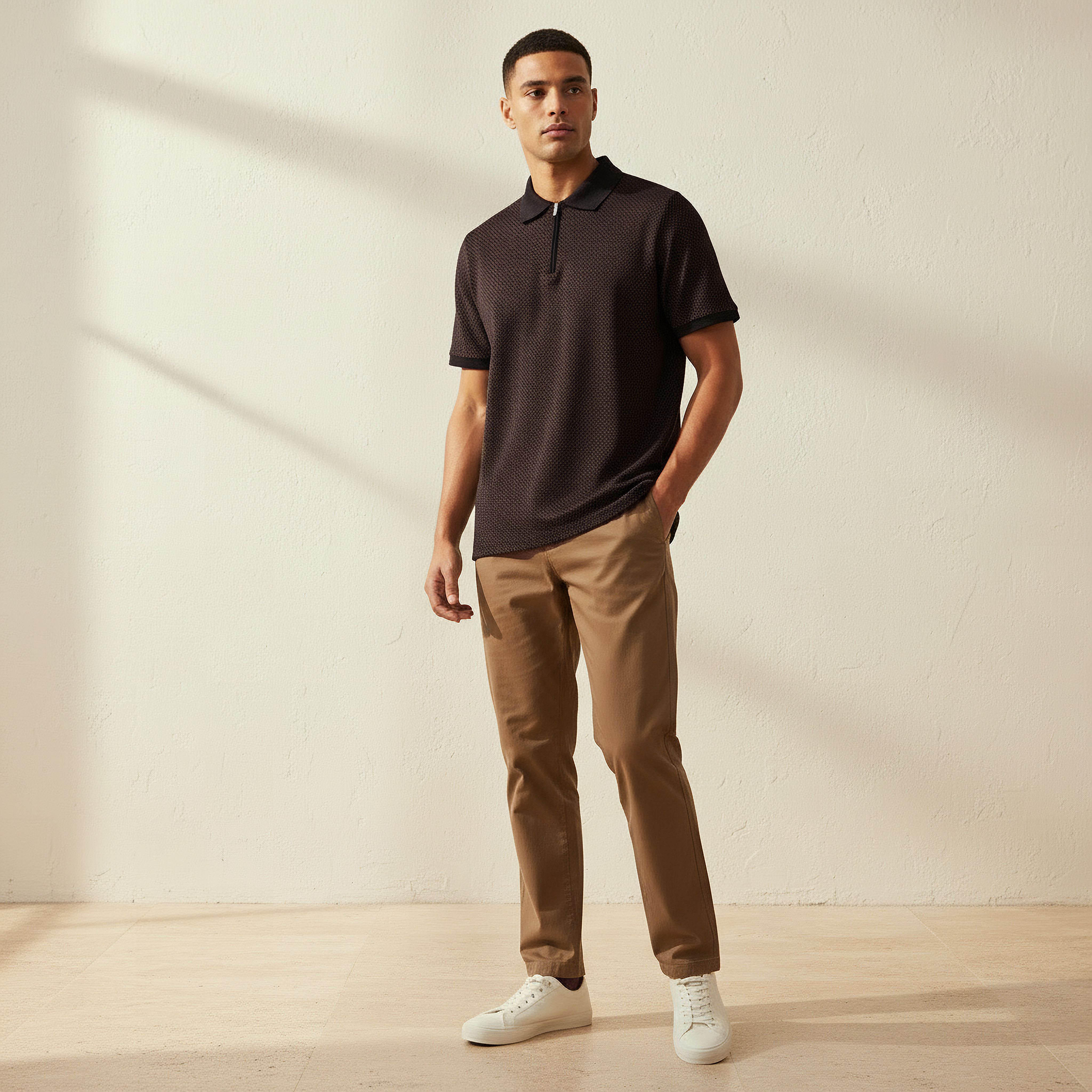 Men Short Sleeve Textured Polo T-shirt-PROMO_SP_BH_RGCC_BUY2FOR11_040325-image-3