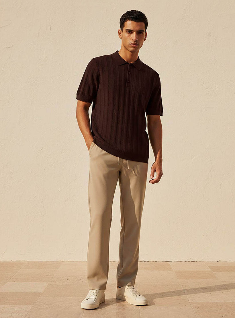 تيشيرت بولو رجالي بارز الملمس بأكمام قصيرة-men-clothing-tshirtsandpolos-polos-image-3