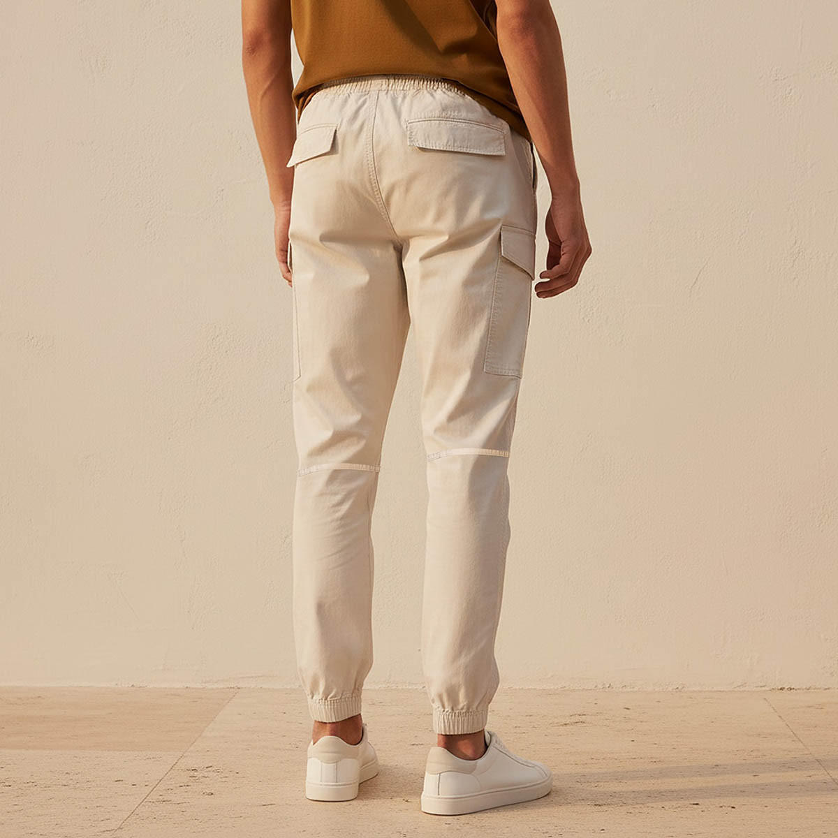 Men Baggy Fit Cargo Joggers with Drawstring Closure-men-clothing-bottoms-joggers-image-4