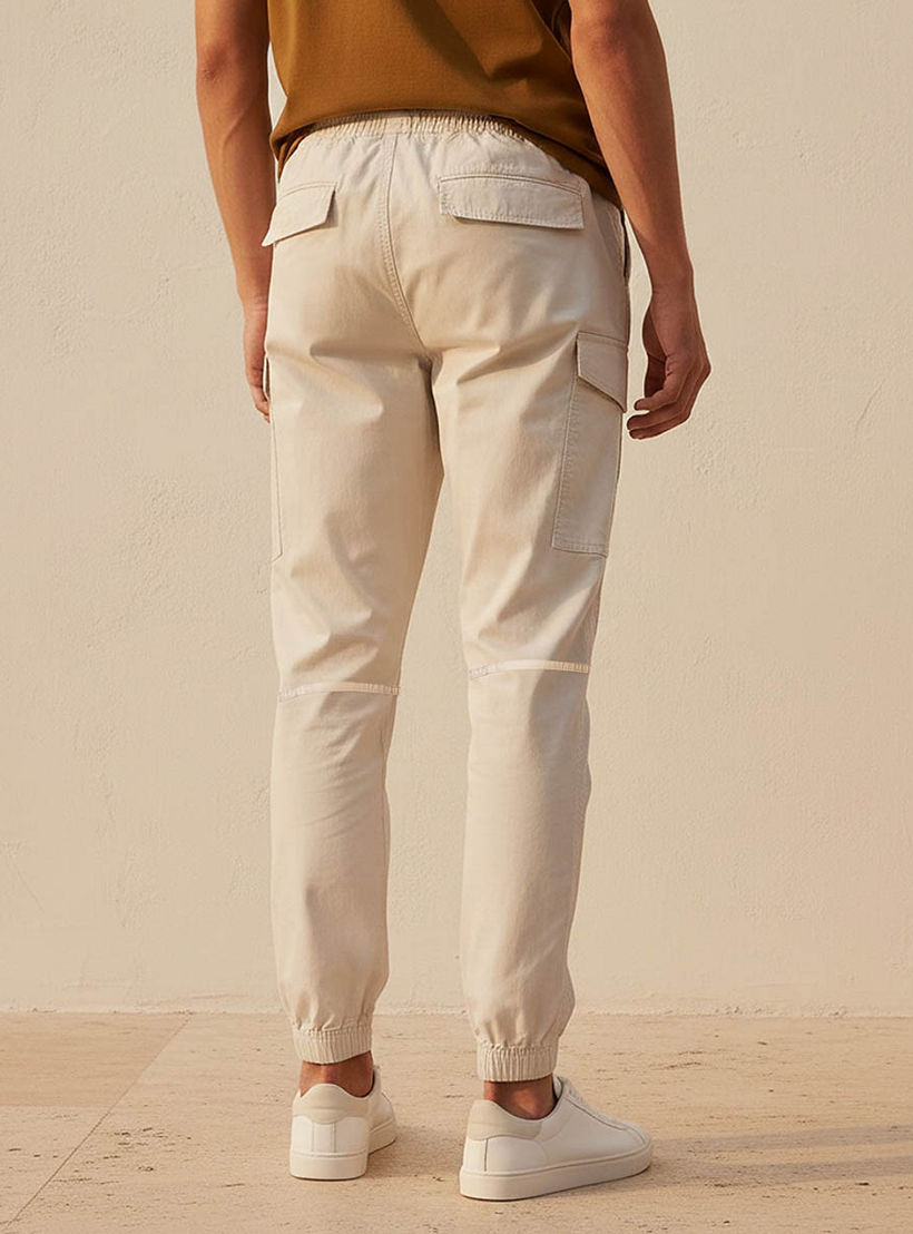 Men Baggy Fit Cargo Joggers with Drawstring Closure-men-clothing-bottoms-joggers-image-4