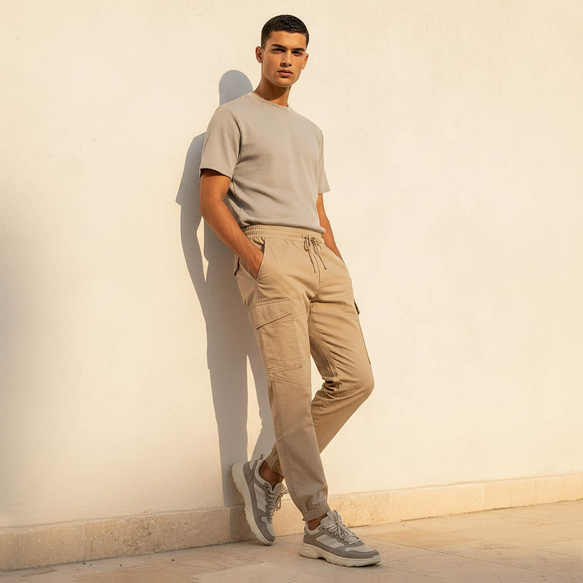 بنطال كارغو رجالي فضفاض برباط خصر مريح-men-clothing-bottoms-joggers-image-3