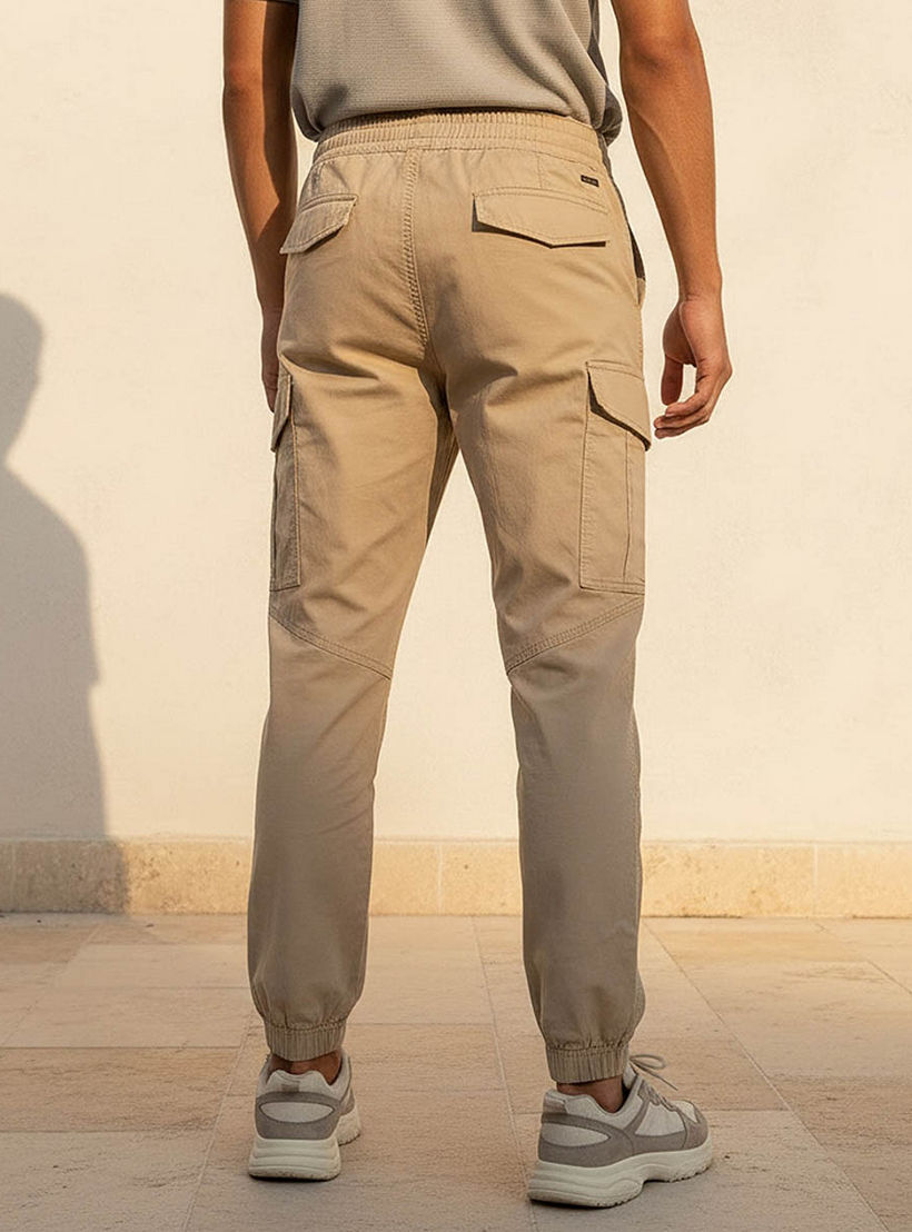 بنطال كارغو رجالي فضفاض برباط خصر مريح-men-clothing-bottoms-joggers-image-4