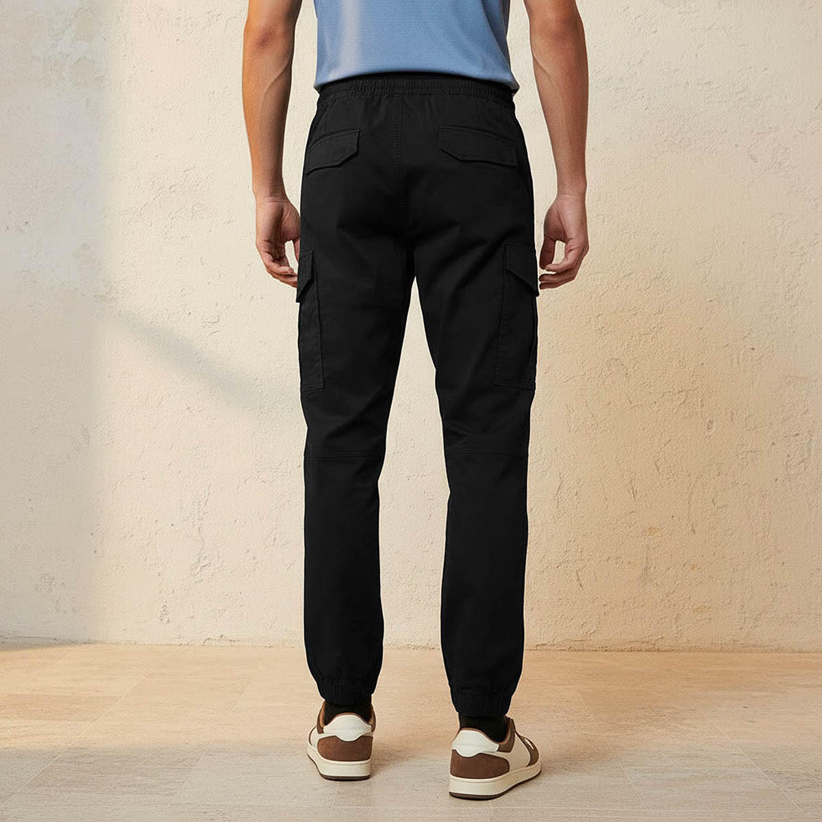 بنطال كارغو رجالي فضفاض برباط خصر مريح-men-clothing-bottoms-joggers-image-4