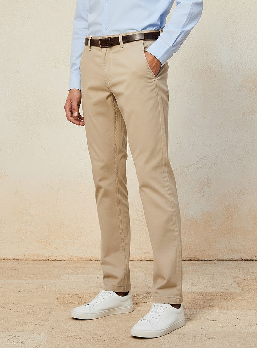 Splash Smart Slim Fit Belted Cotton Chinos-men-clothing-bottoms-trousersandchinos-chinos-image-1