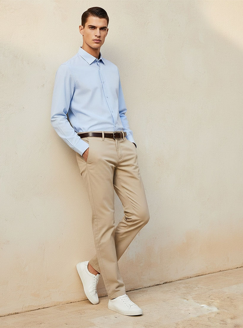 Splash Smart Slim Fit Belted Cotton Chinos-men-clothing-bottoms-trousersandchinos-chinos-image-3