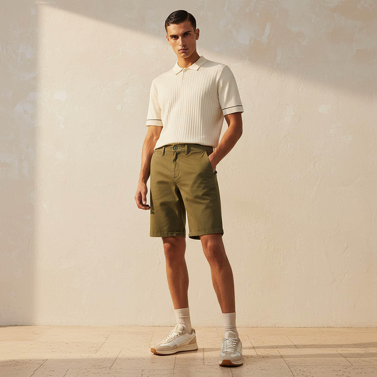 Men Slim Fit Chino Shorts-men-clothing-bottoms-shorts-image-3