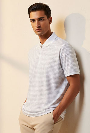 Splash Smart Short Sleeves Textured Polo T-shirt-men-clothing-tshirtsandpolos-image-1