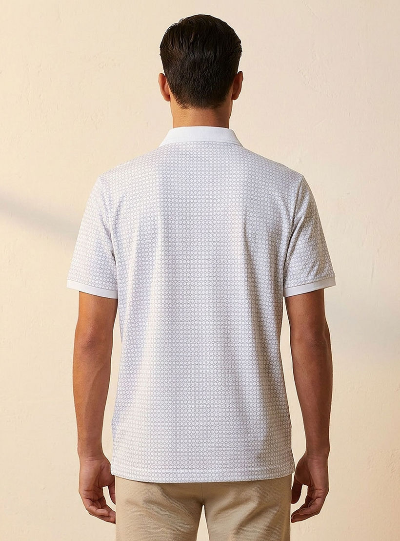 Splash Smart Short Sleeves Textured Polo T-shirt-men-clothing-tshirtsandpolos-polos-image-4