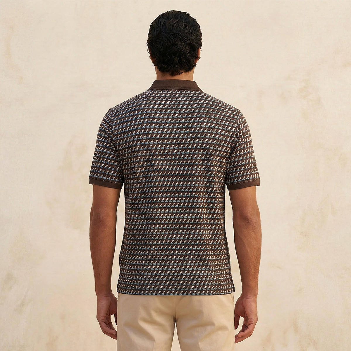تيشيرت بولو بارز الملمس بأكمام قصيرة من سبلاش سمارت-men-clothing-tshirtsandpolos-polos-image-4