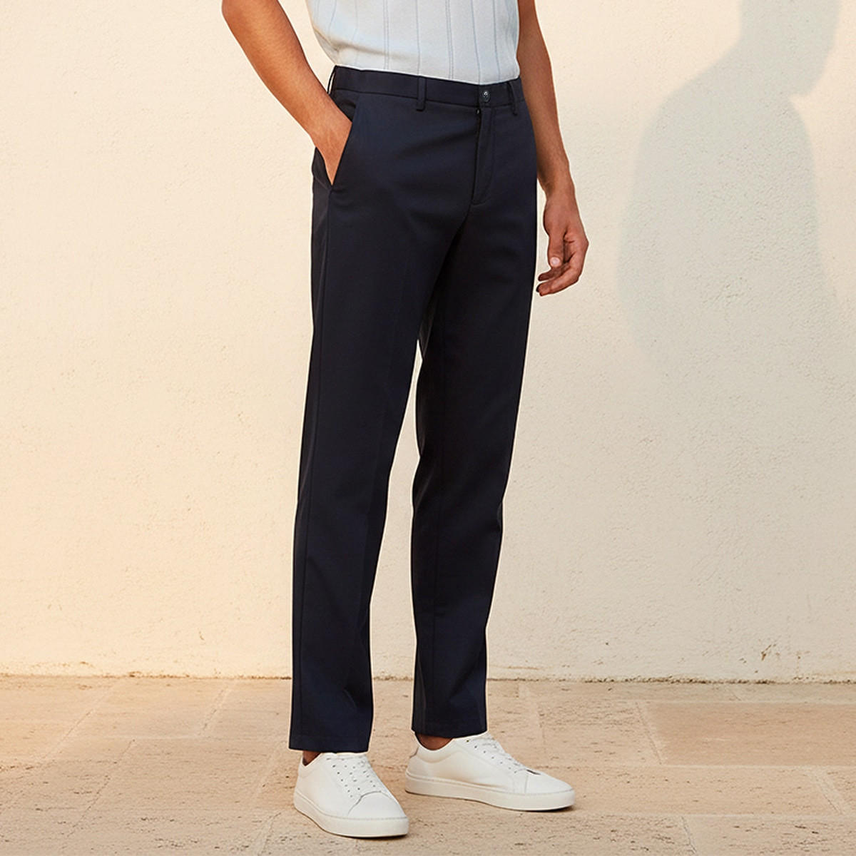 بنطلون بقصة عادية من سبلاش سمارت-men-clothing-bottoms-trousersandchinos-trousers-image-1