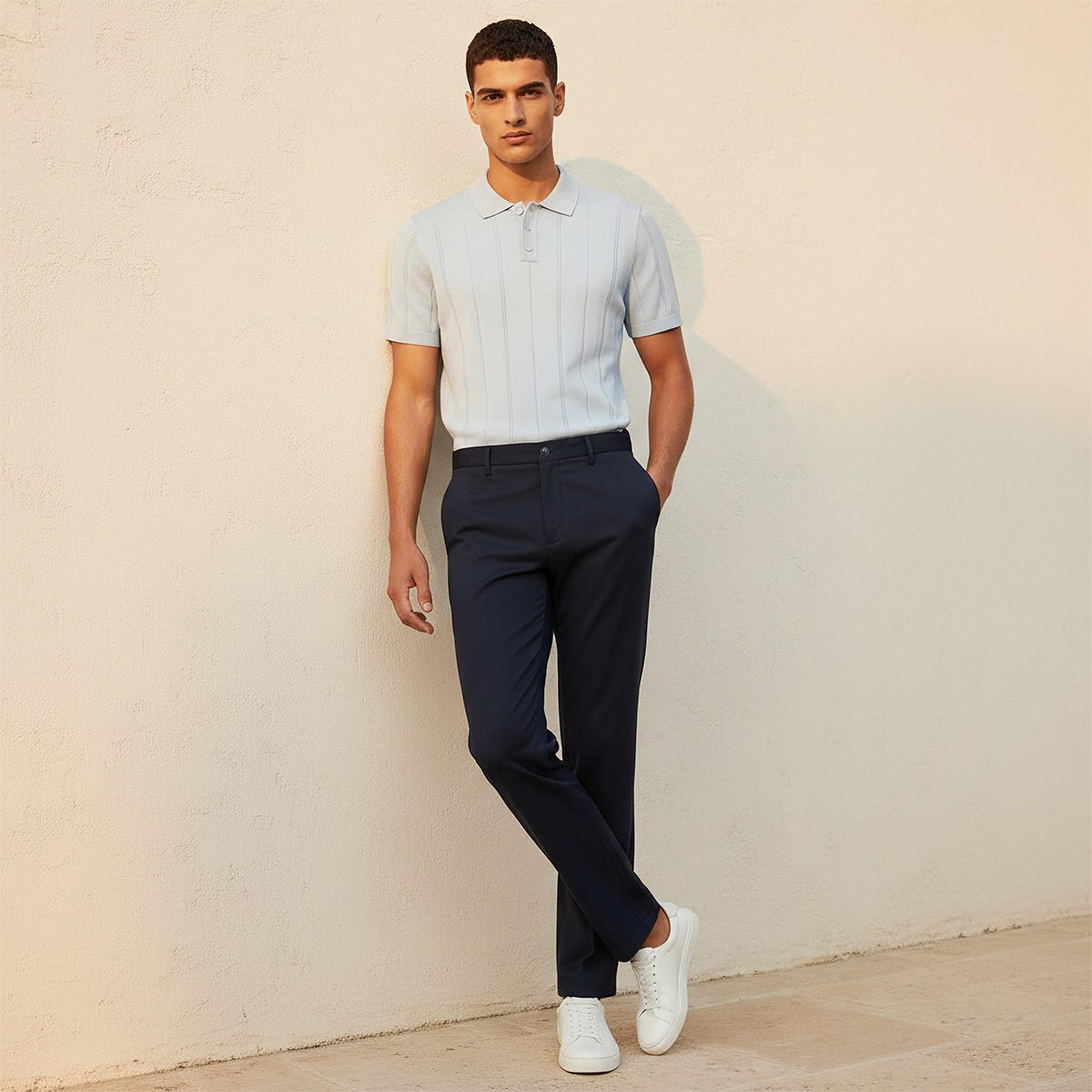 بنطلون بقصة عادية من سبلاش سمارت-men-clothing-bottoms-trousersandchinos-trousers-image-3
