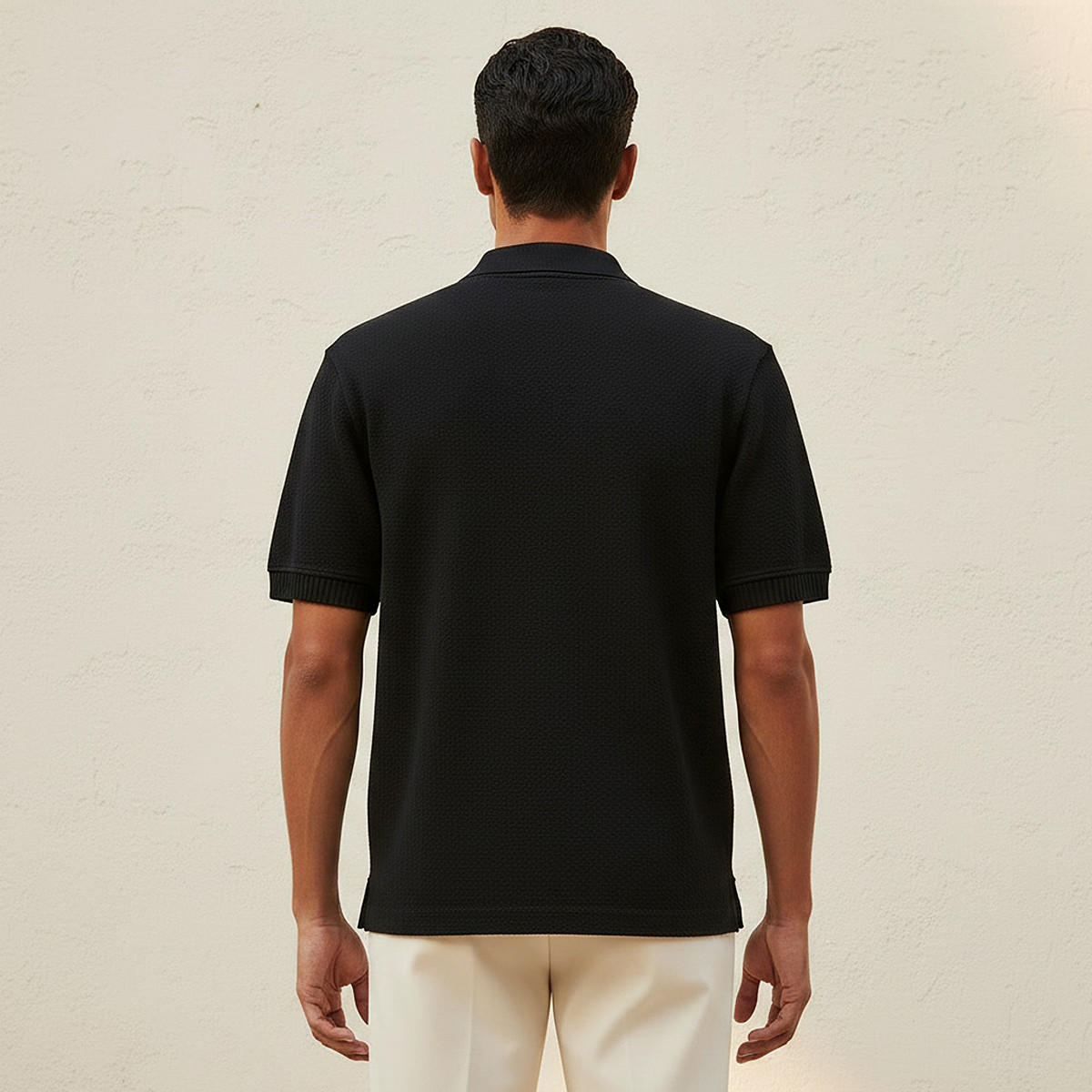 Men Short Sleeve Textured Polo T-shirt-men-clothing-tshirtsandpolos-polos-image-4